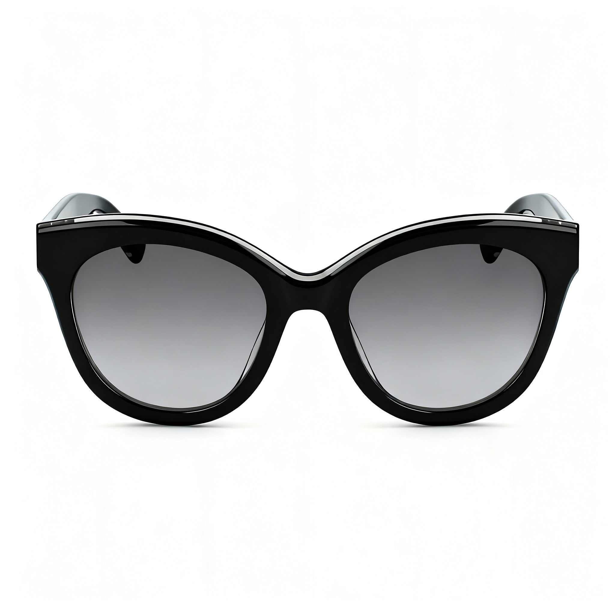 Longchamp Casual LO698S Unisex Black White Acetate Frame Grey Lenses Sunglasses 54-21-145mm, Photo 2