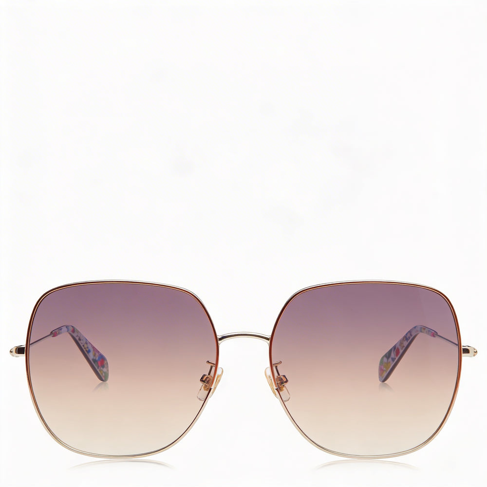 kate spade new york Gafas de Sol de Temporada para Mujer Rojas Metal Dorado Protección UV con Lentes de Policarbonato 59mm