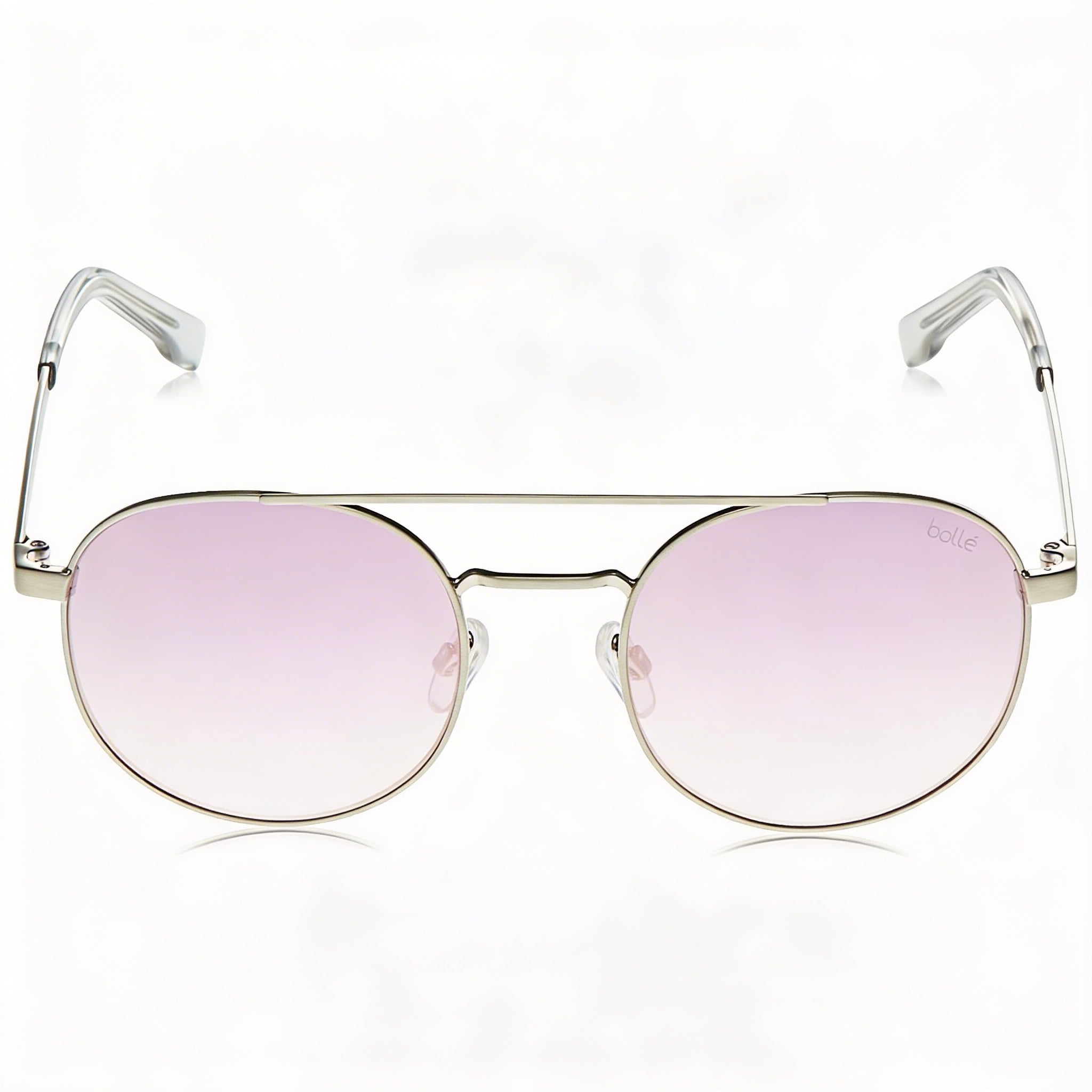 Gafas de sol Bollé Tns Gradient Pink Cat 2 unisex con montura de plástico plateada brillante y protección UV de 49 mm, Photo 2