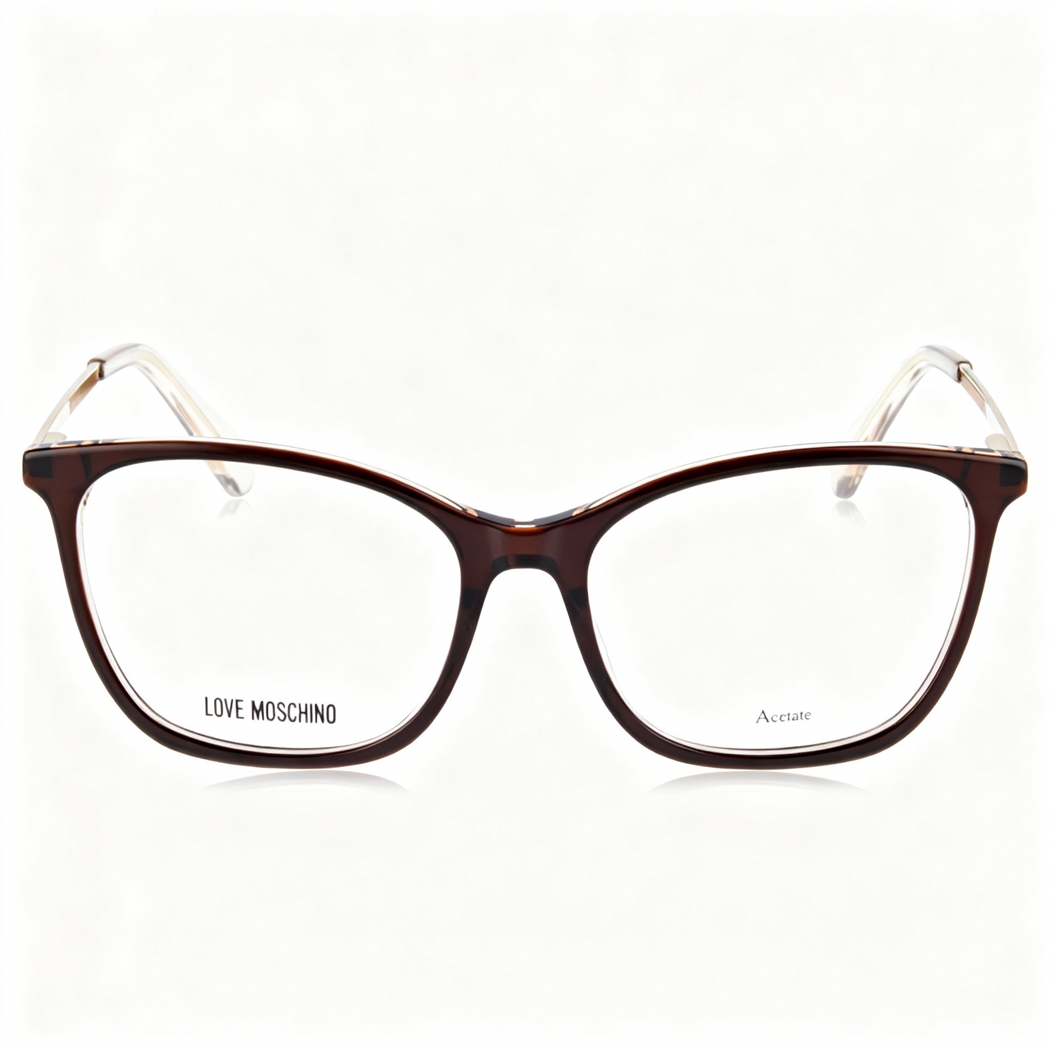 Love Moschino Modern Women's Brown Full-Rim Acetate Non-polarized Polycarbonate Lens Sunglasses 54mm, Photo 2