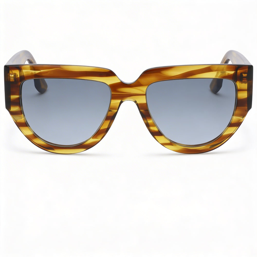 Gafas de sol Victoria Beckham Vb679s para mujer, color tabaco a rayas, lentes de 53 mm, puente de 19 mm, patillas de 145 mm