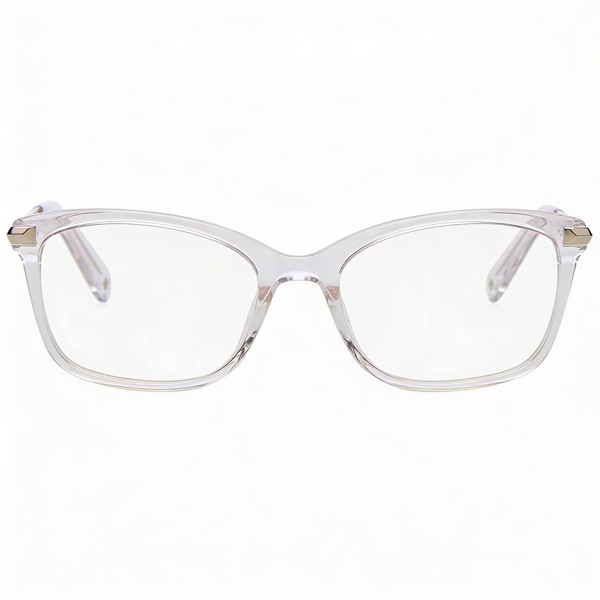 kate spade new york Vicenza Gafas para mujer con montura cuadrada completa de acetato transparente, ancho de lente de 51 mm, Photo 1