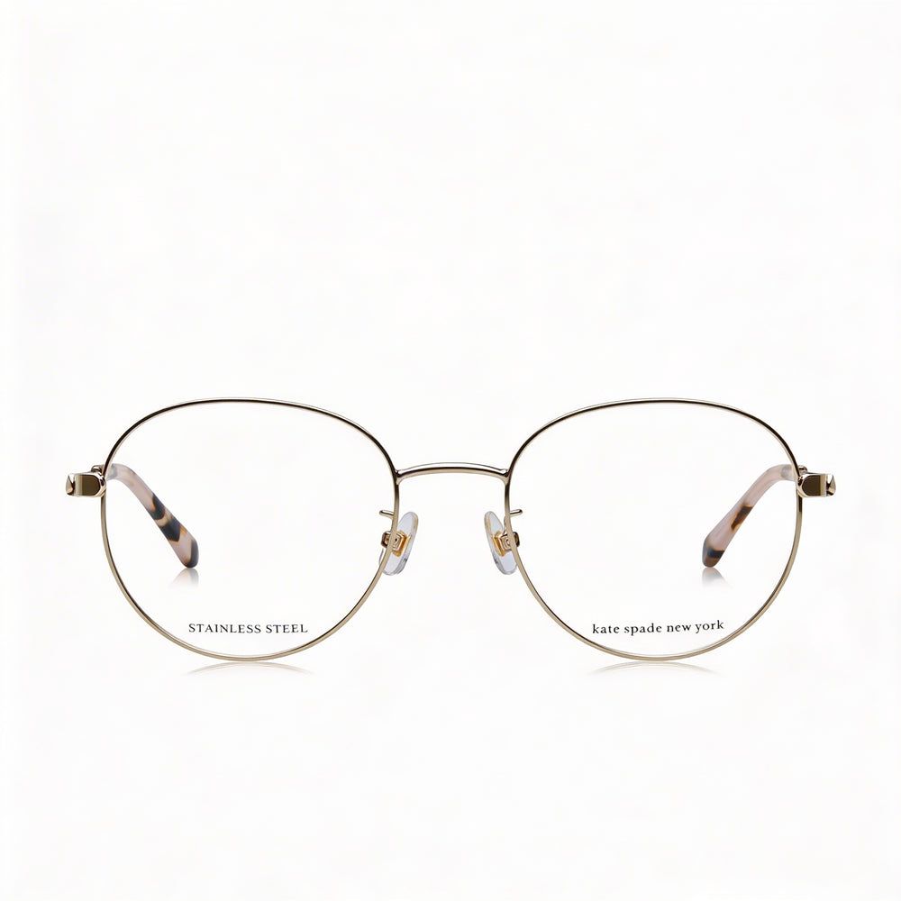 kate spade new york Gafas de sol para mujer Jalisia/F con montura de acero inoxidable en color oro rosa habana de 52 mm