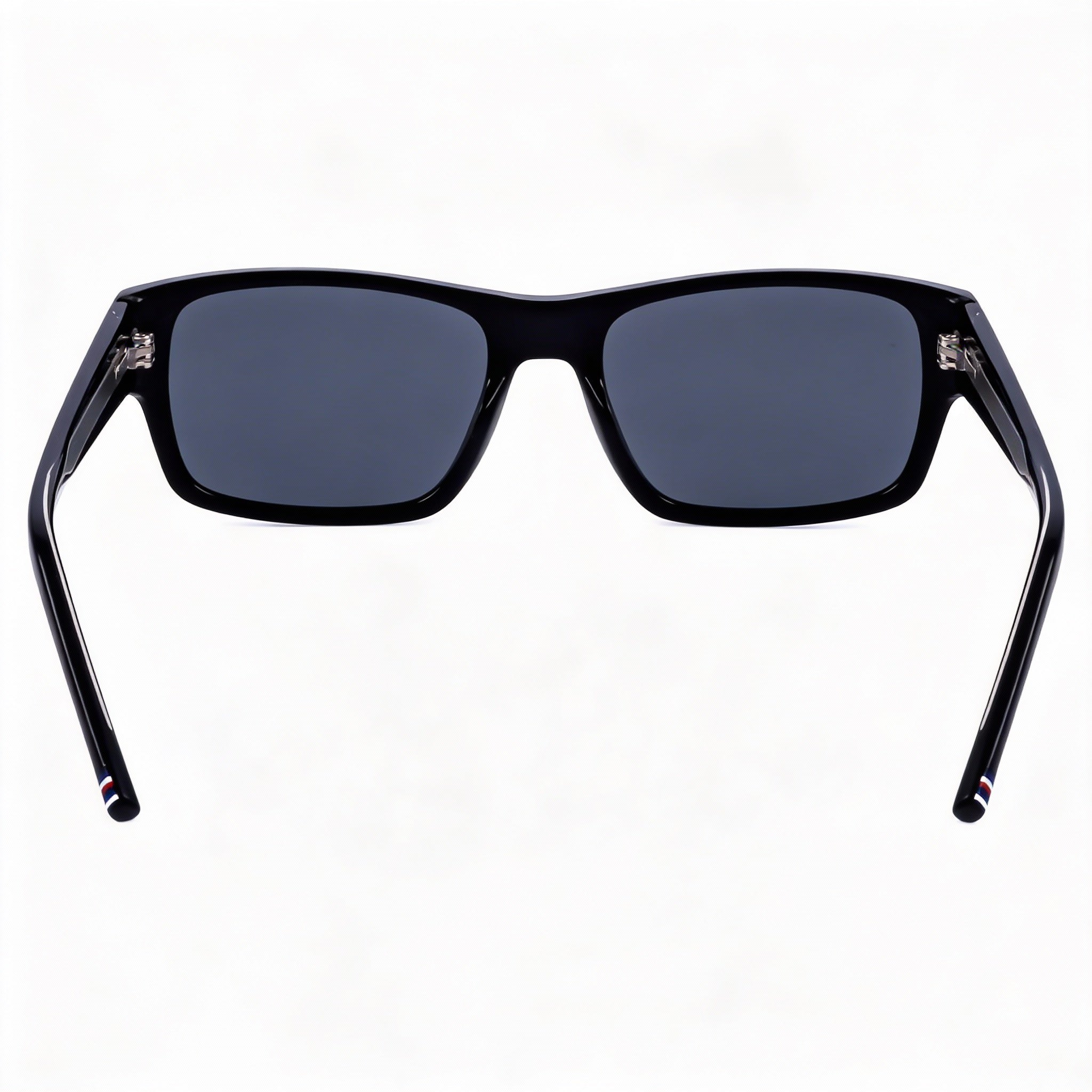Tommy Hilfiger TH 2017/S Men's Rectangular Black Polycarbonate Grey Lens 100% UV Protection Non-Polarized Sunglasses 56mm, Photo 2
