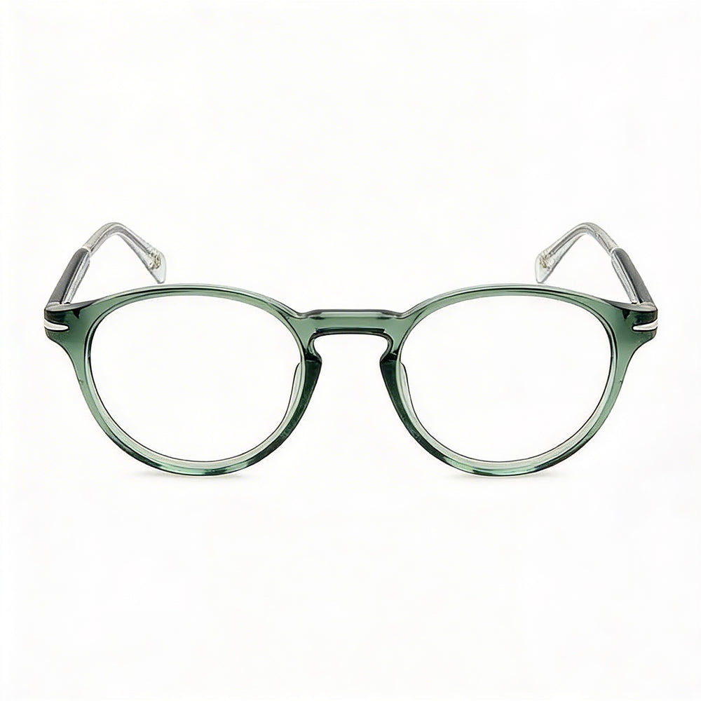 David Beckham Casual Men's Green Acetate Full Rim Eyeglasses with Polycarbonate Non-polarised Lenses 48mm
