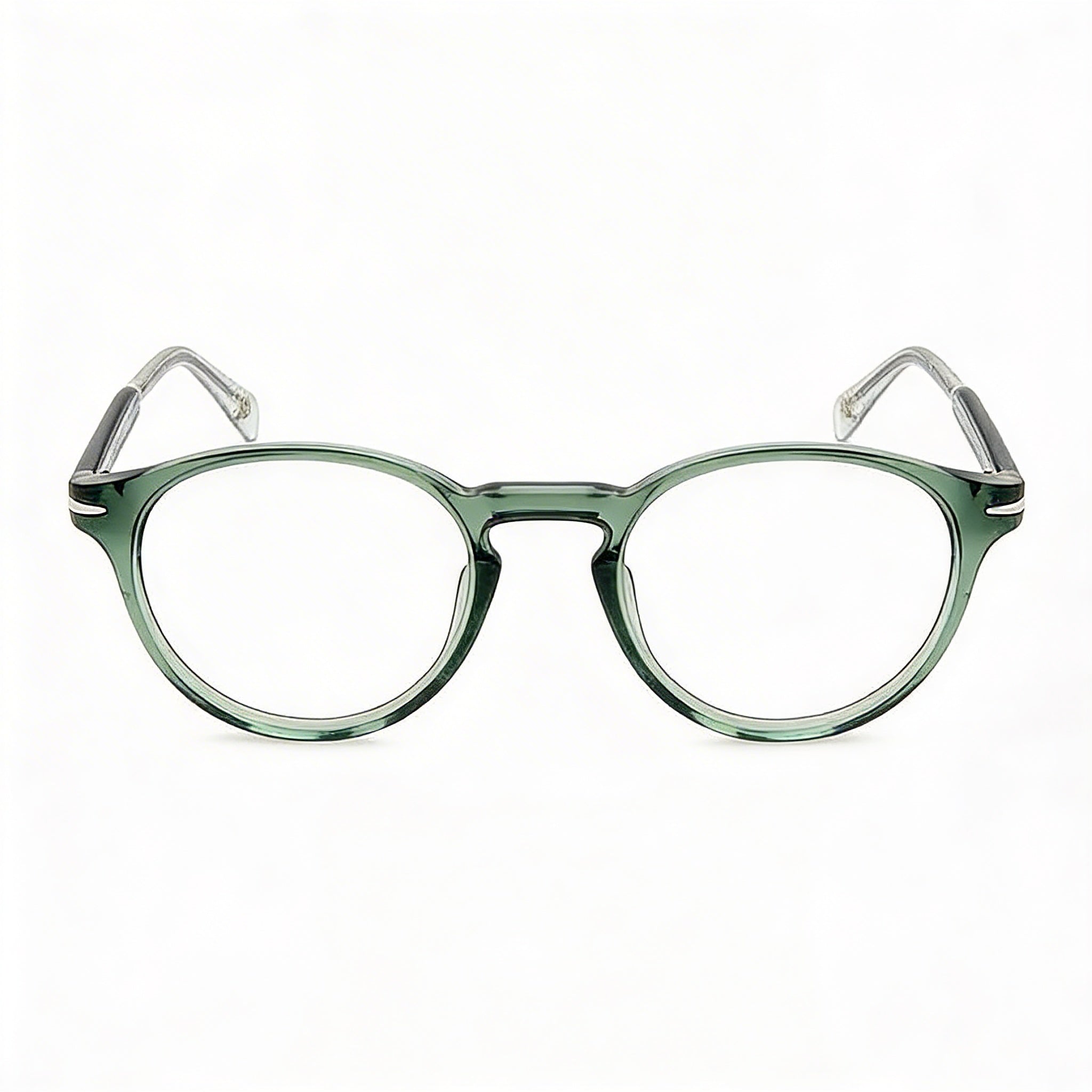 David Beckham Casual Men's Green Acetate Full Rim Eyeglasses with Polycarbonate Non-polarised Lenses 48mm, Photo 2
