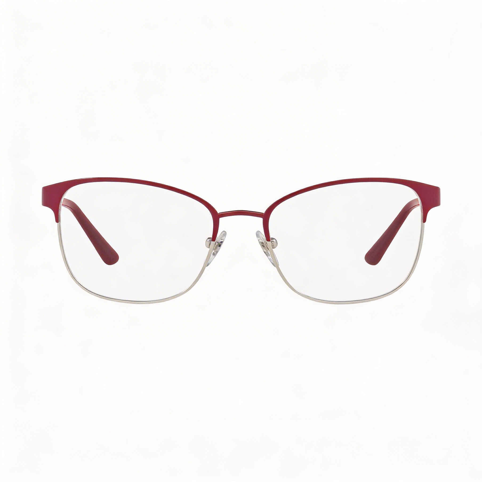 Vogue Eyewear Vo4072 Rectangular Metal Eyeglass Frames Women's Dark Red Silver Lens Width 52mm, Photo 2