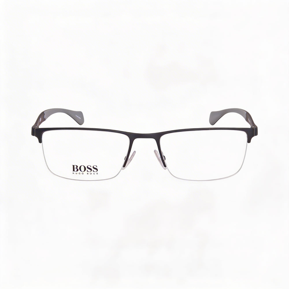 Gafas de hombre Hugo Boss 1080 negras mate cuadradas semial aire metal y poliamida 56 mm