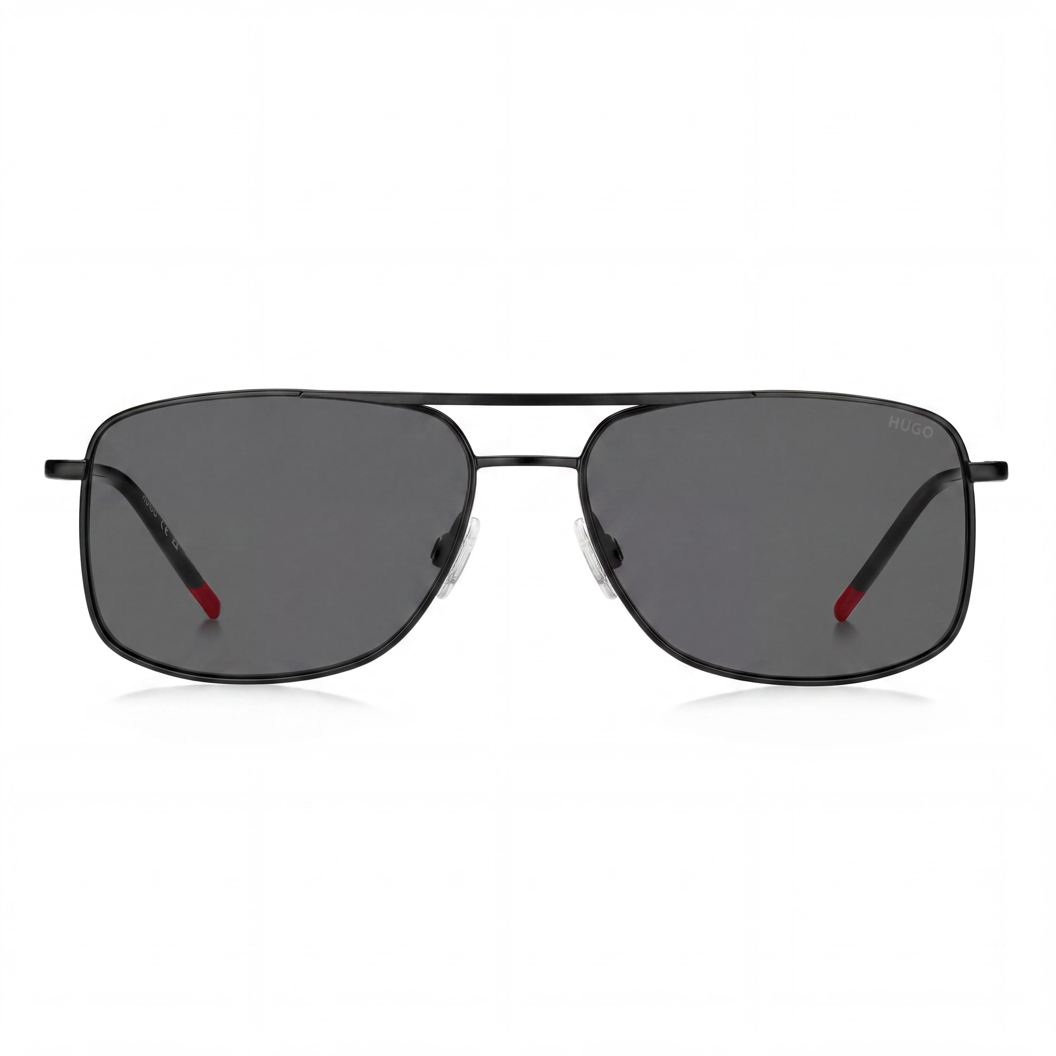 HUGO Men's Hg 1287/S Acetate Red Frame Clear Lens 100% UV Protection Sunglasses, Photo 2