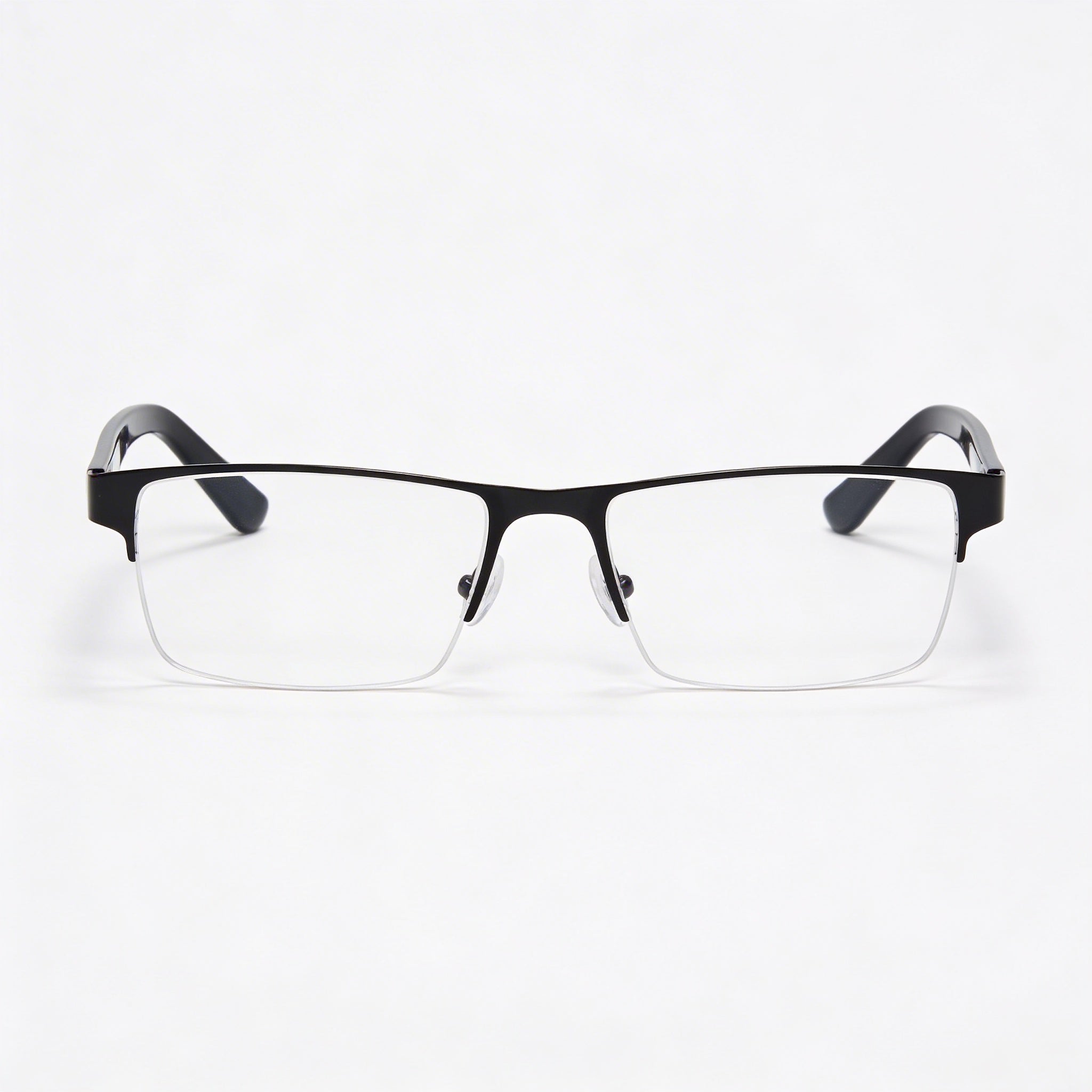 Lacoste CK20705 Unisex Half Rim Rectangle Metal Eyeglasses, Matte Black Frame, Lens 55mm, Bridge 19mm, Temple 145mm, Photo 2