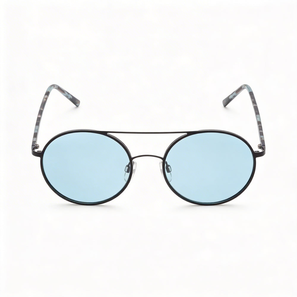 DKNY Classic Women's Blue Metal Sunglasses, Teal Lenses, 100% UV Protection, 52mm Lens Width