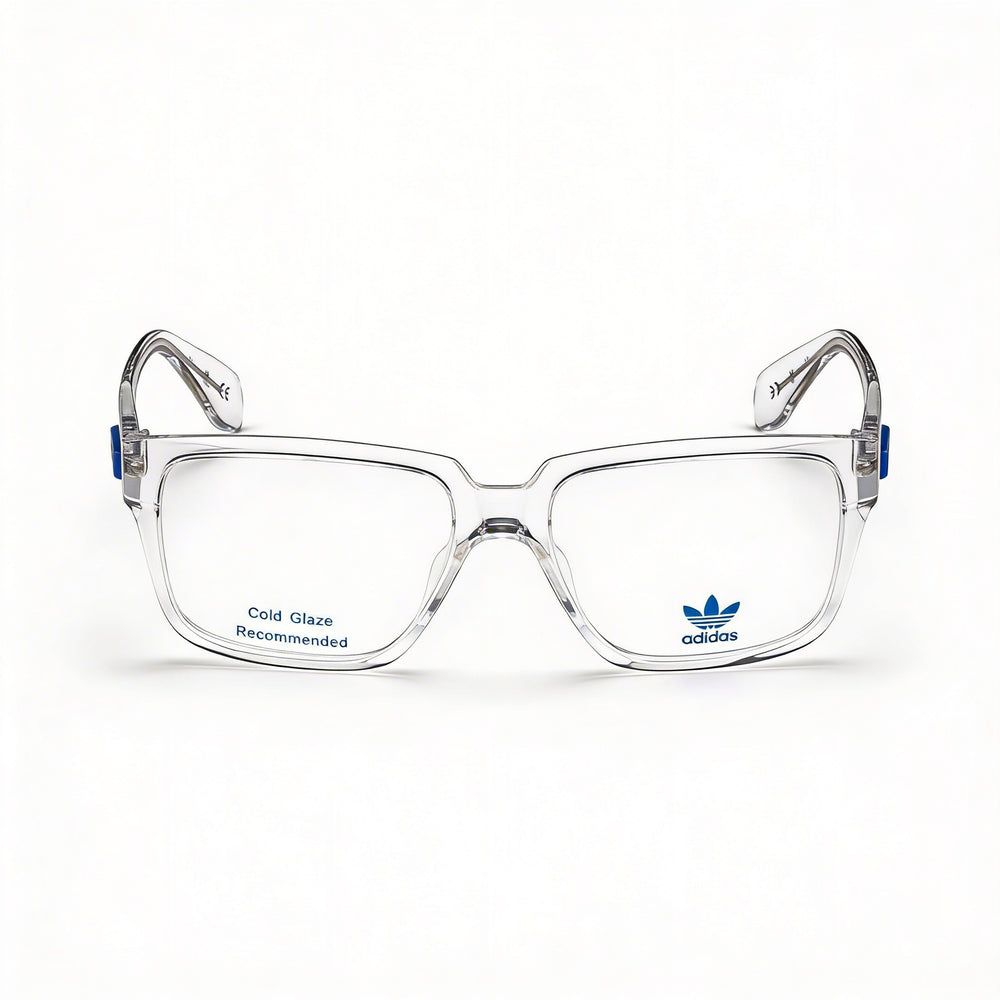 Gafas ópticas Adidas Originals modernas para hombre con montura y lentes transparentes, tamaño 55-16-140