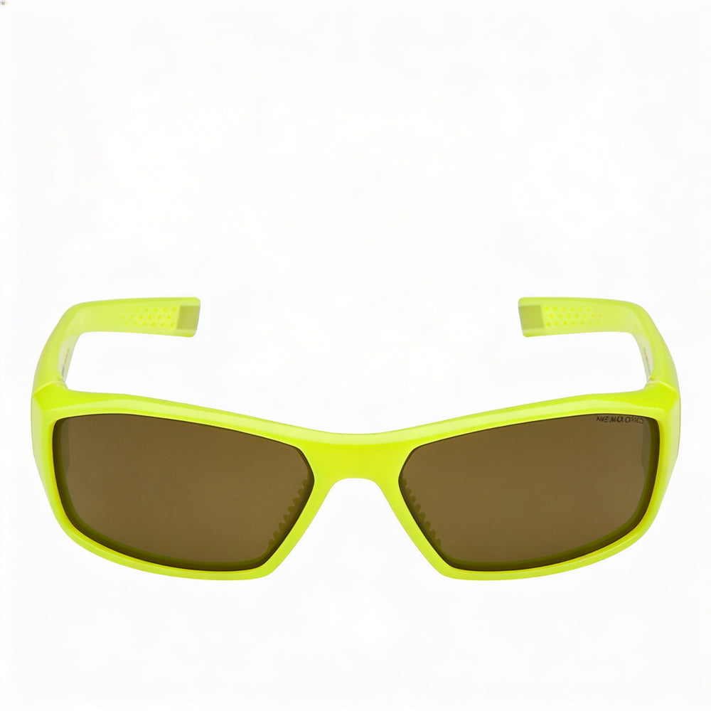 Gafas de sol unisex Nike Brazen Ev0571, montura de acetato negro, lentes grises no polarizadas con protección UV de 60 mm