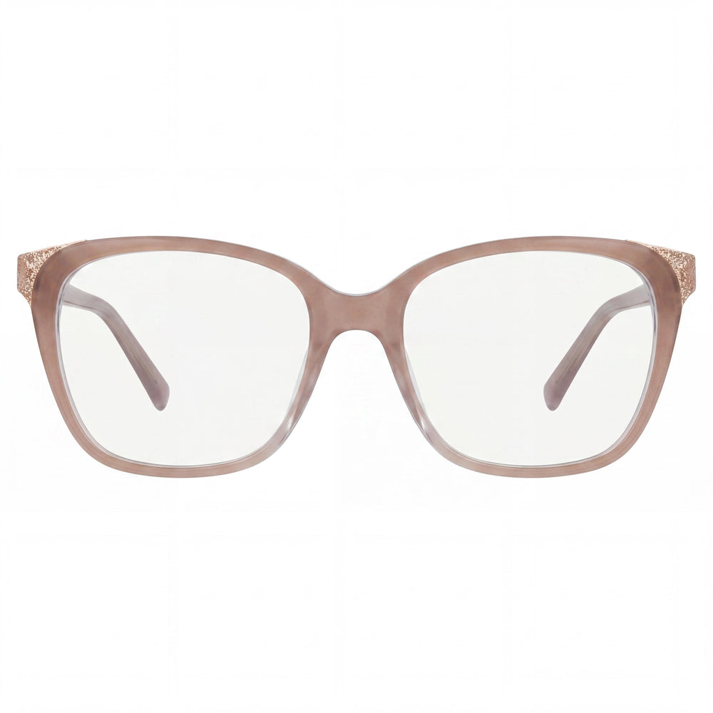 Jones New York Vjon783 Women's Blush Plastic Frame with Polycarbonate Lenses Eyeglasses 52-17-140