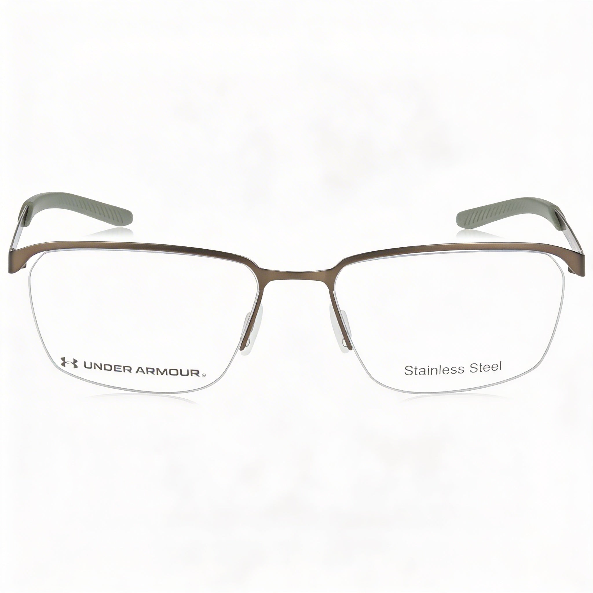 Gafas Under Armour Rectangulares Marrones para Hombre, Aleación de Acero 56mm, Photo 2