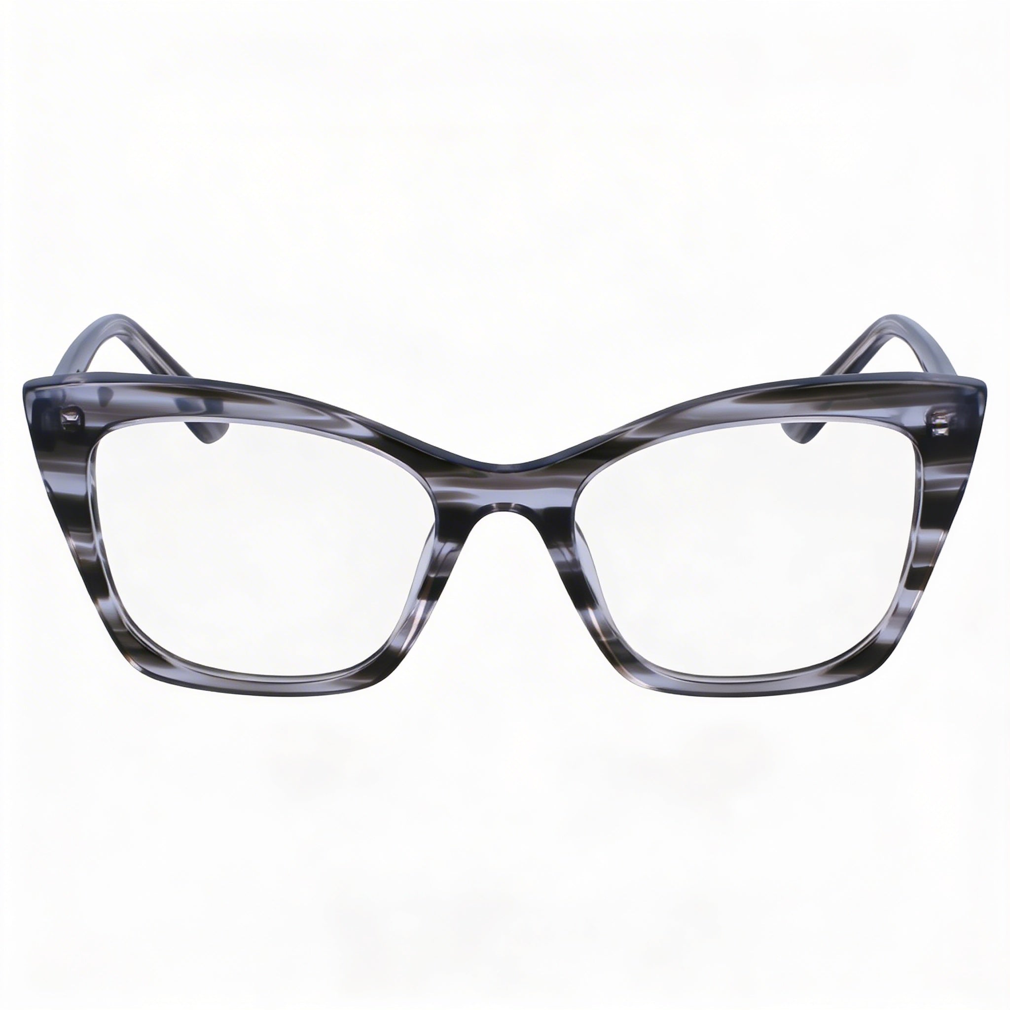 KARL LAGERFELD Modern Women's Acetate Striped Grey Eyewear 52mm, Photo 2