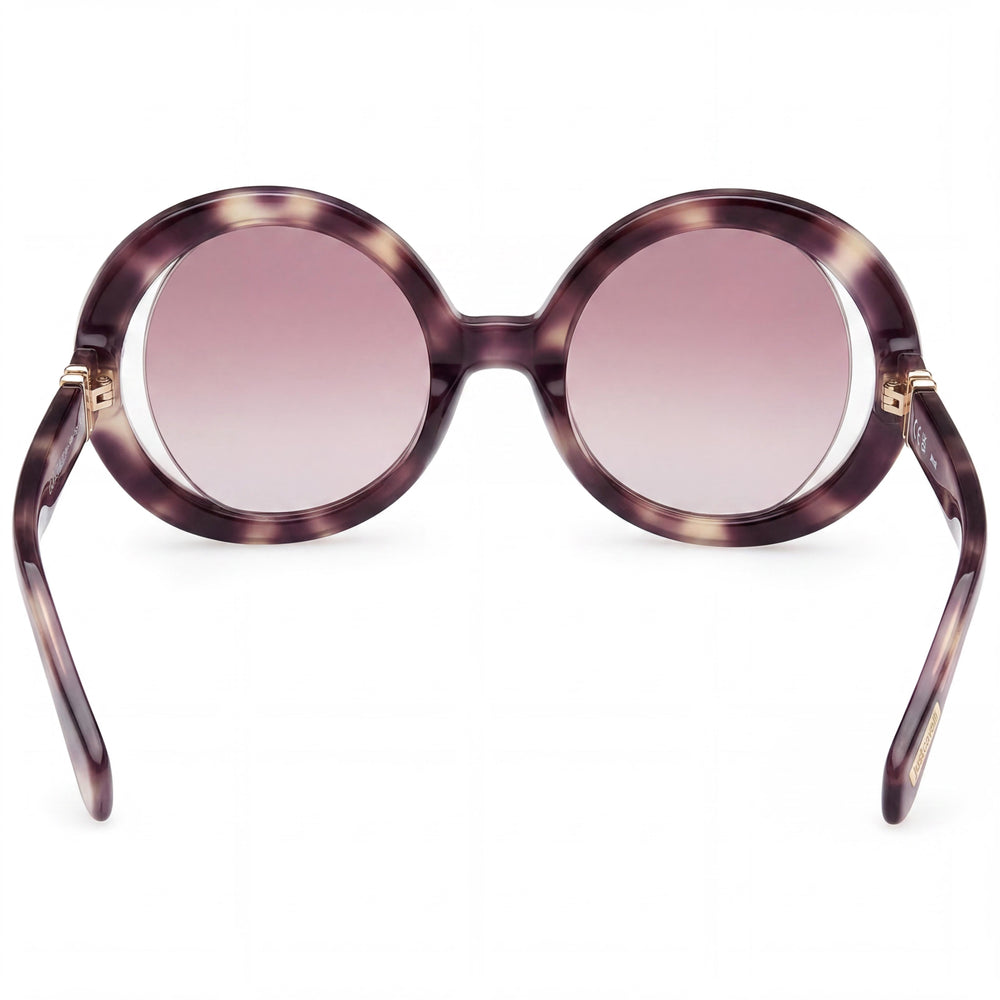 Gafas de sol Just Cavalli Casual para mujer, brillantes, color marrón/beige/habana, con degradado y protección UV, 51-23-140