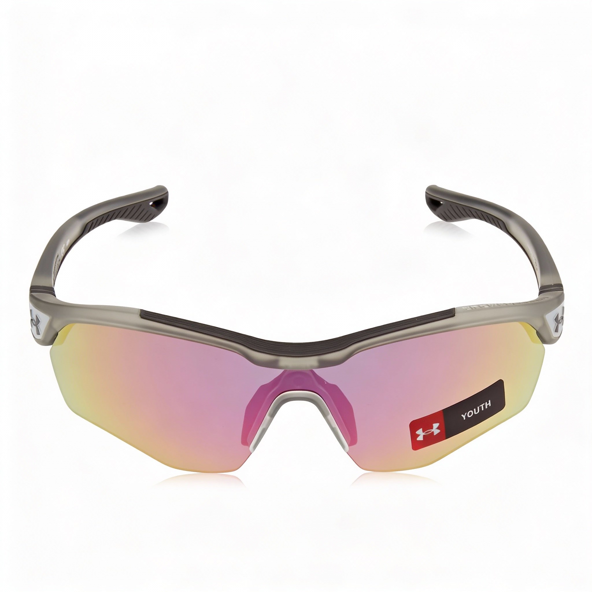 Under Armour Modern Unisex Crystal Grey Polyamide Non-Polarized Sunglasses, Violet Blue Multilayer Lenses, UV Protection, 99mm Lens Width, Photo 2