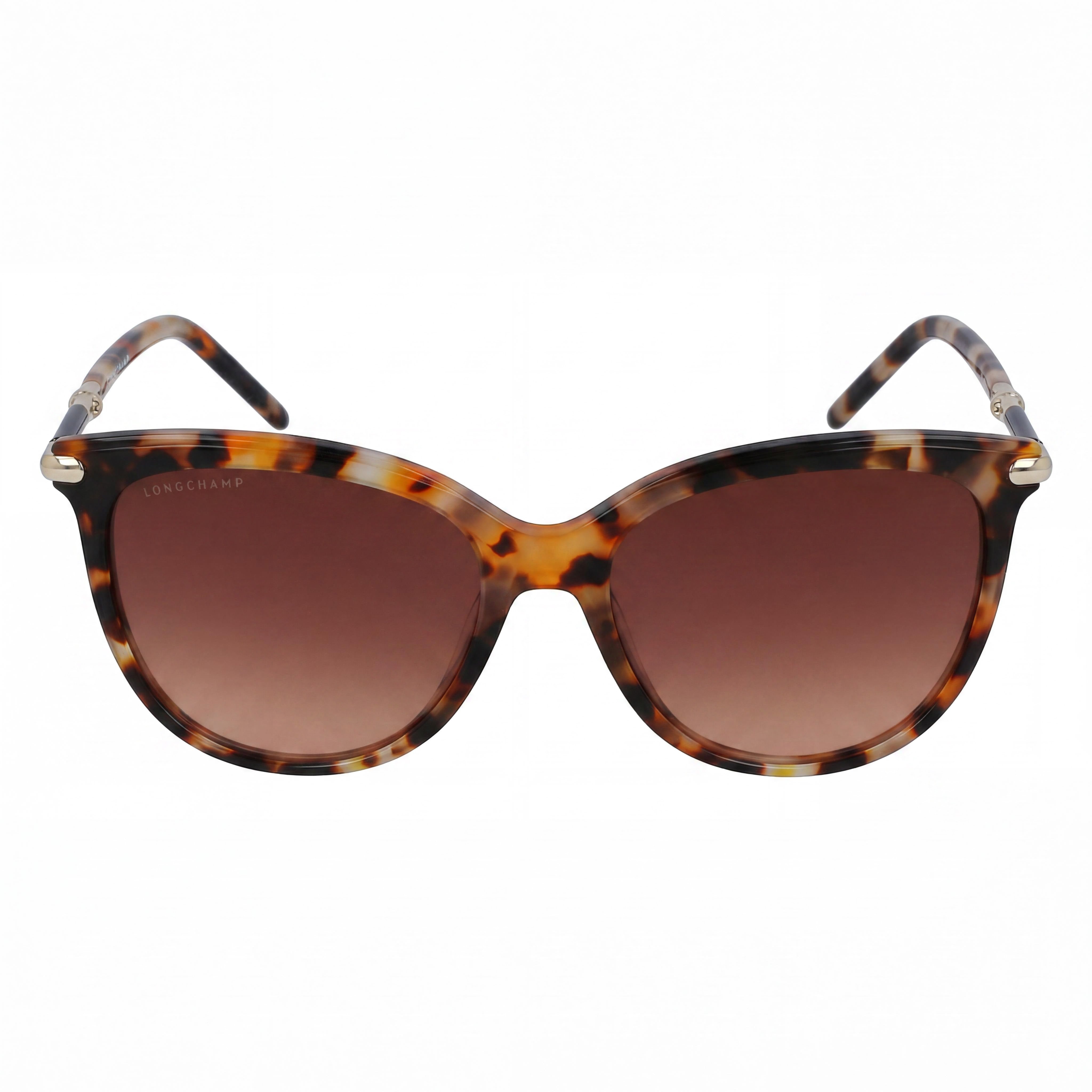 Longchamp Women's LO727S Acetate Casual Sunglasses, Ochre Havana Frame & Lenses, 54mm Lens Width, Photo 2