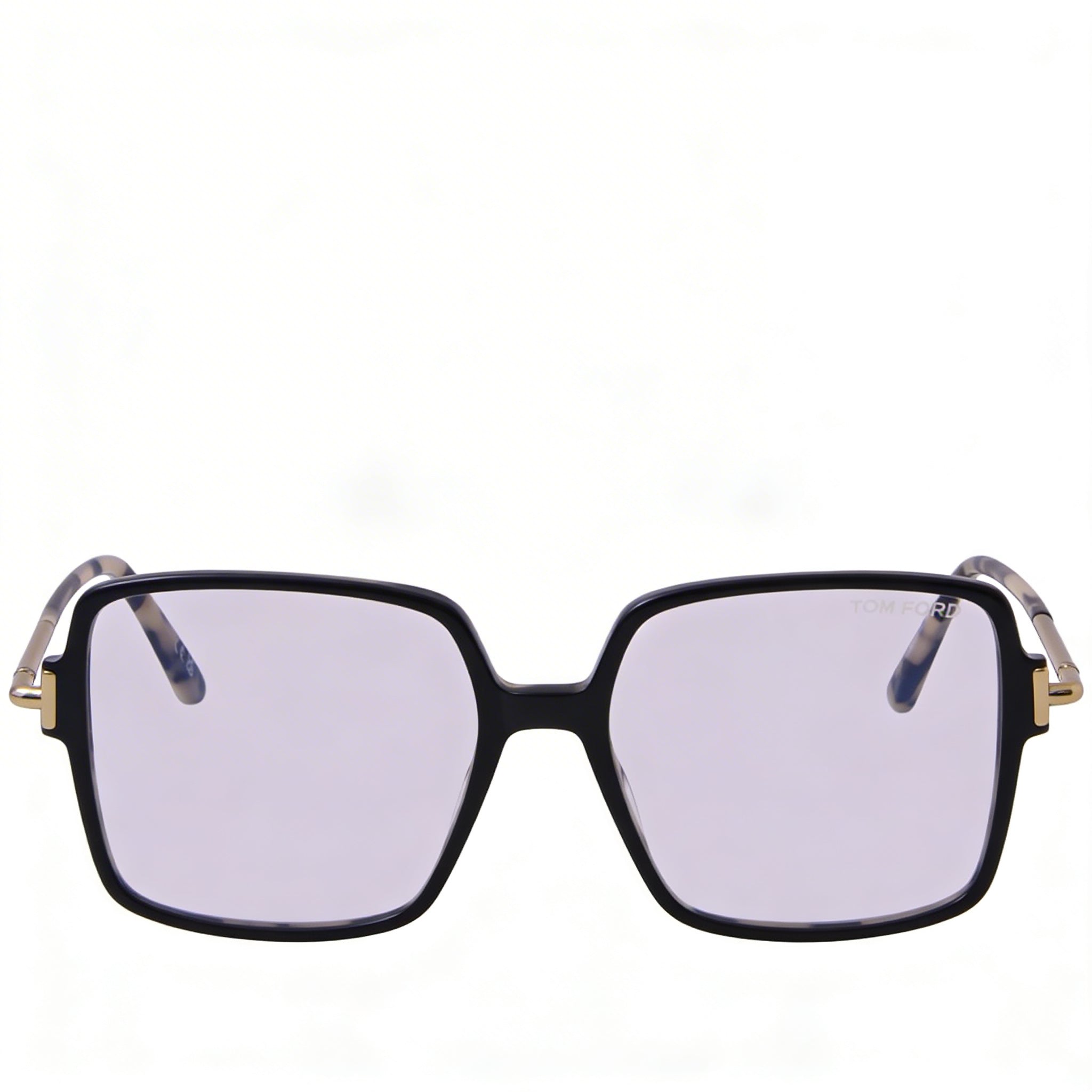 Tom Ford FT5915-B Women's Blue Filter Plastic Full Rim Square Eyeglasses Black Havana 53mm, Photo 2
