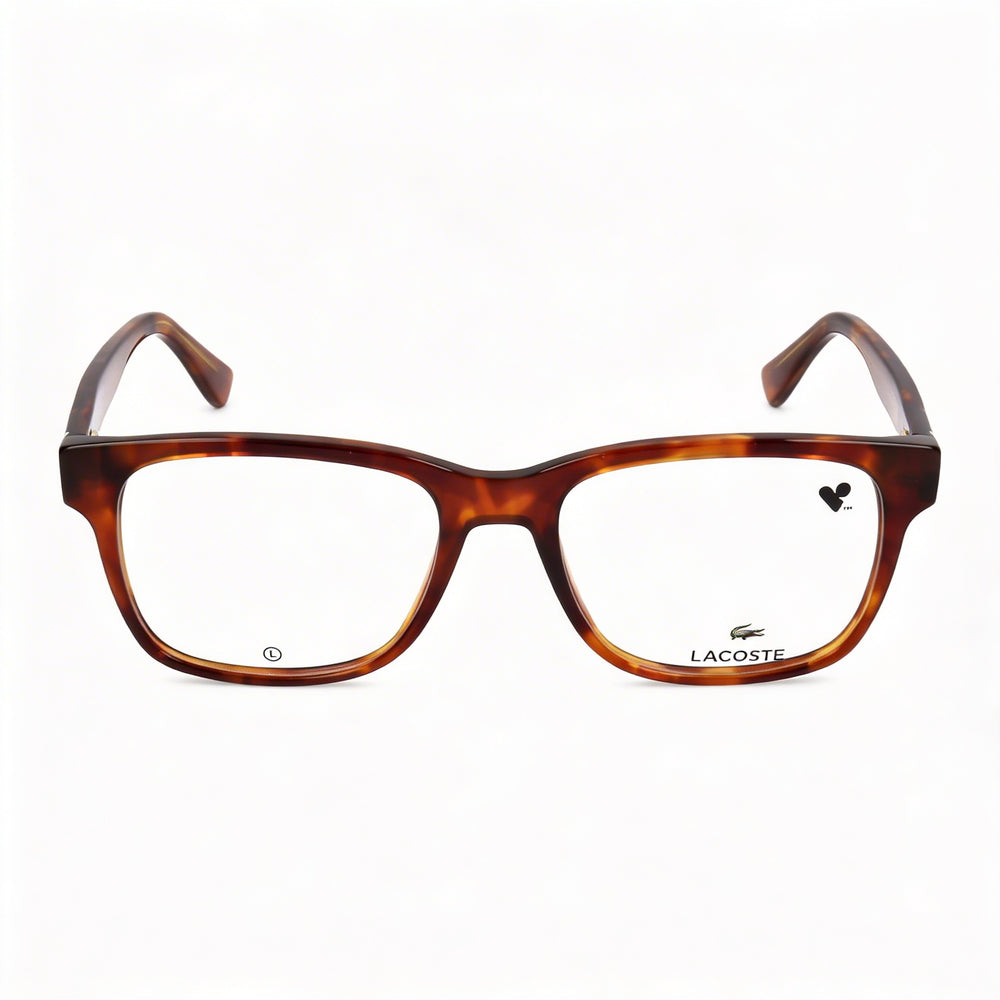 Gafas de sol unisex Lacoste Modern con montura metálica, color rubio habano, ancho de lente de 54 mm