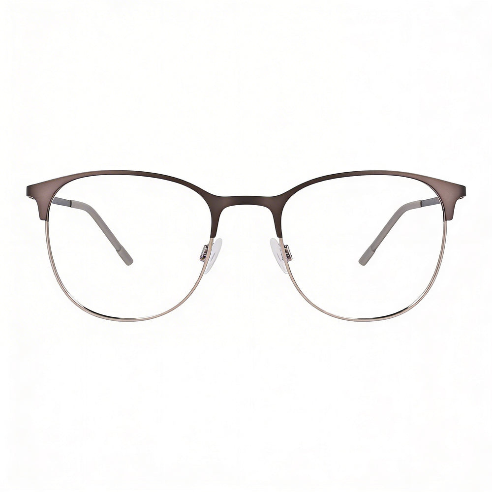 Flexon E1142 Men's Optical Eyeglasses, Matte Gunmetal Metal Frame, Lens 51mm Bridge 20mm Temple 145mm