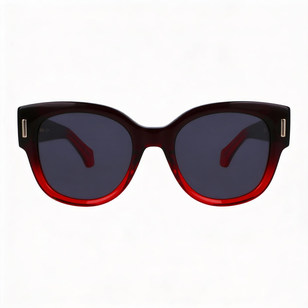 Salvatore Ferragamo Sf2007s Women's Gradient Transparent Dark Red Acetate UV Protection Sunglasses 51mm