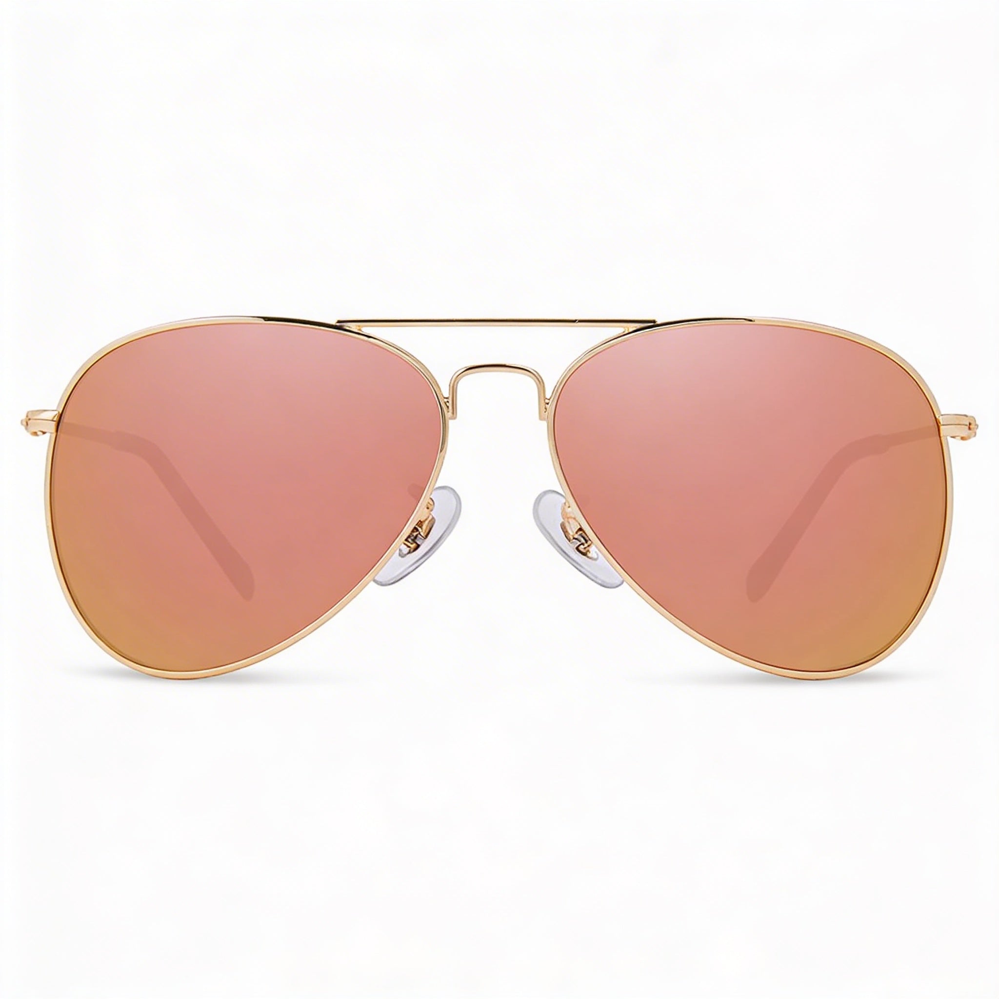 PRIVÉ REVAUX Aviators Unisex Pink Mirror Polarized UV Protection Stainless Steel Frame Sunglasses 61mm, Photo 2