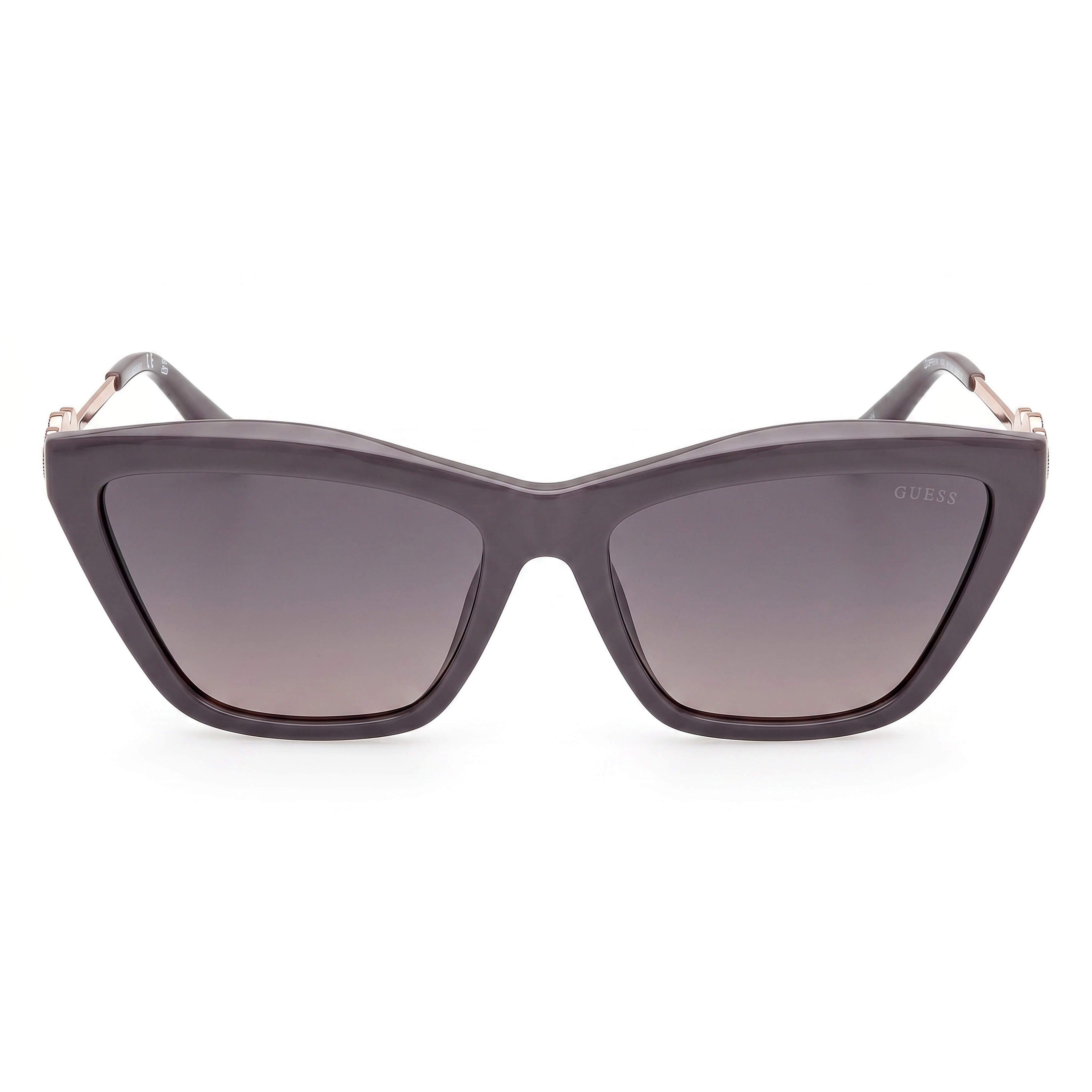 Gafas de sol GUESS tipo ojo de gato de plástico, montura multicolor, lentes degradadas humo, unisex, protección UV, 56 mm, Photo 2
