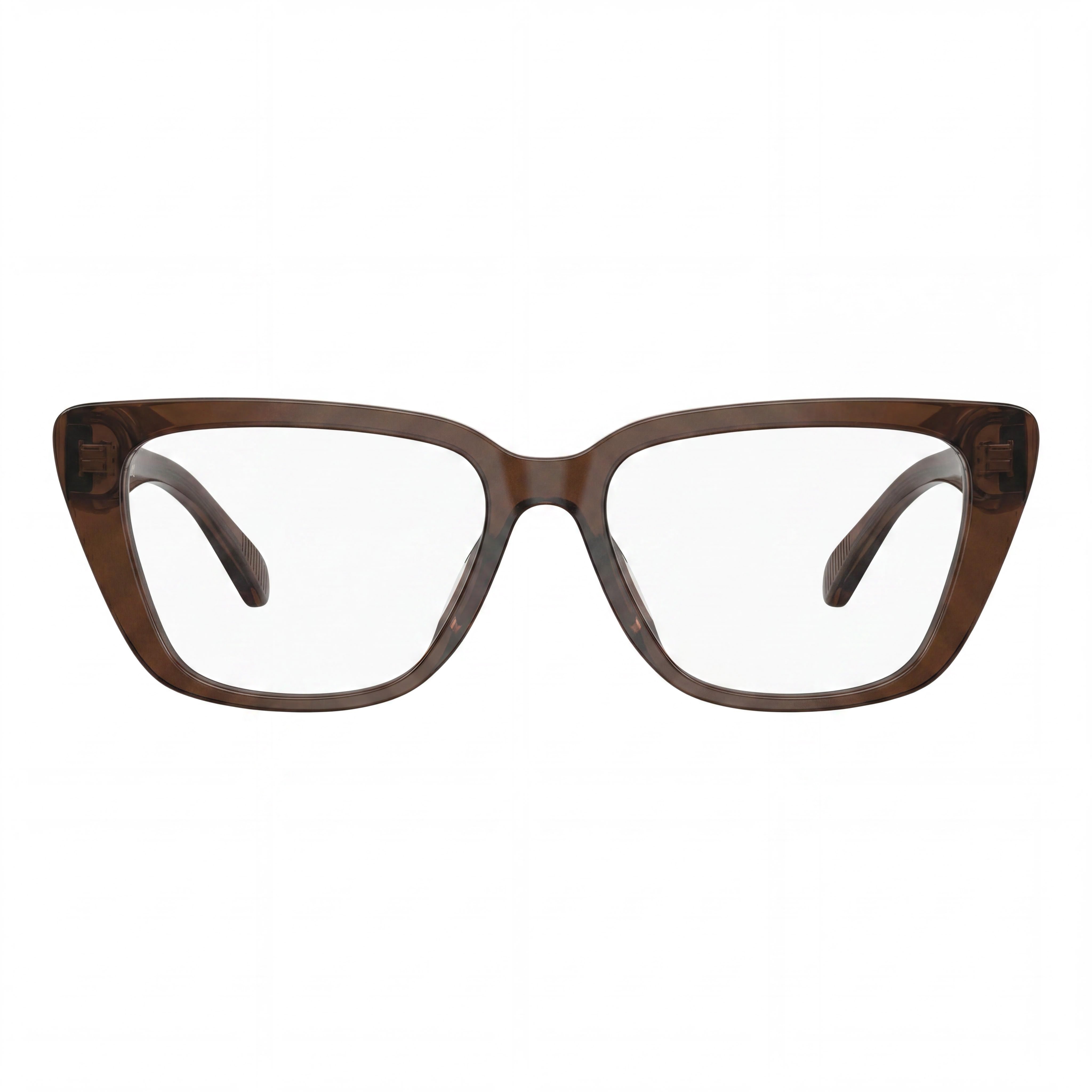 Emporio Armani Ea3256u Universal Fit Women's Cat Eye Plastic Eyeglasses Shiny Transparent Brown 52mm, Photo 2