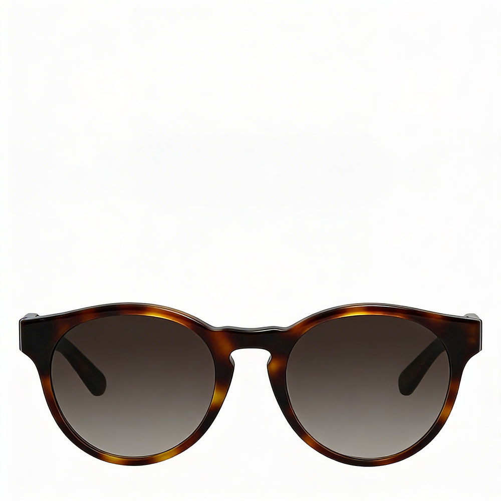 Gafas de sol Ferragamo Classic SF1068S redondas de plástico carey para mujer, con lentes marrones degradadas 100% UV no polarizadas de 52 mm