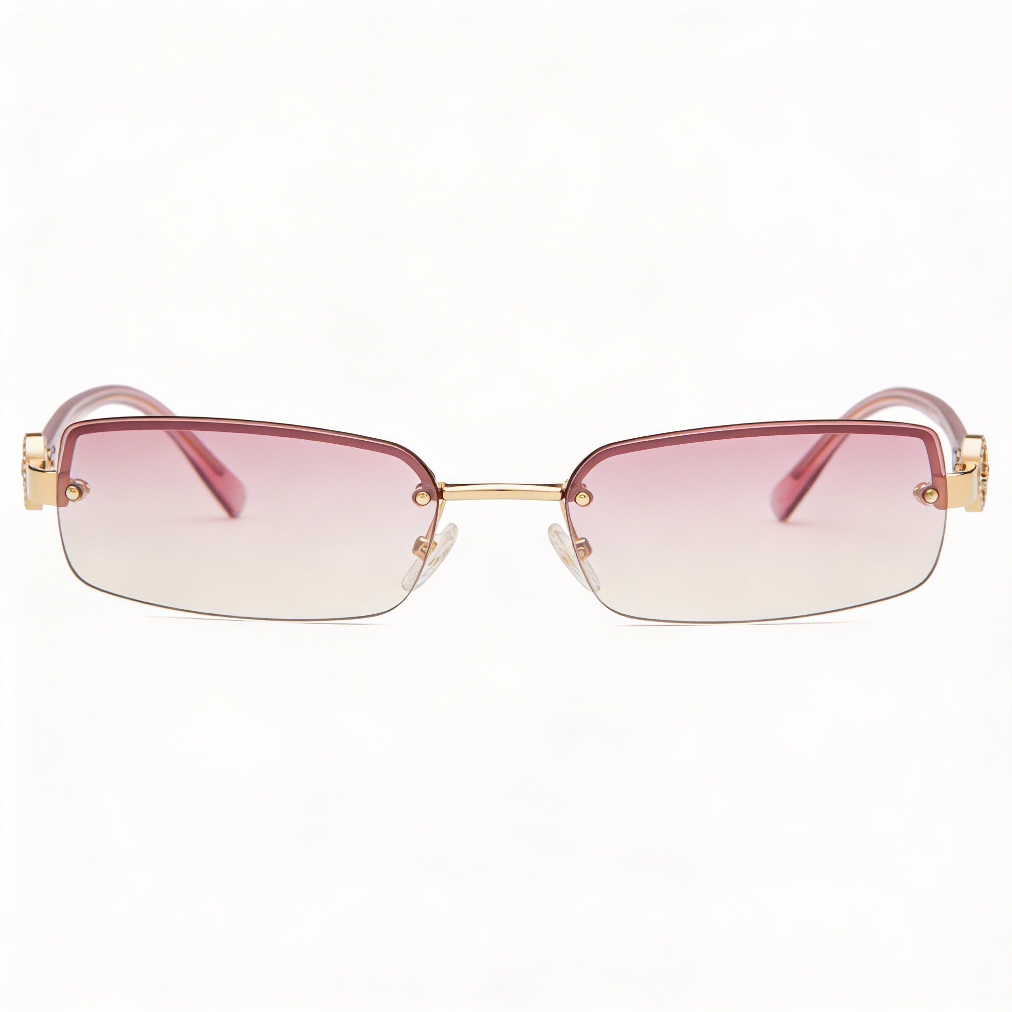 Giorgio Armani Modern Women's Propionate Frame Sunglasses with UV Protection, Grey Green, Lens Width 55mm, Photo 2