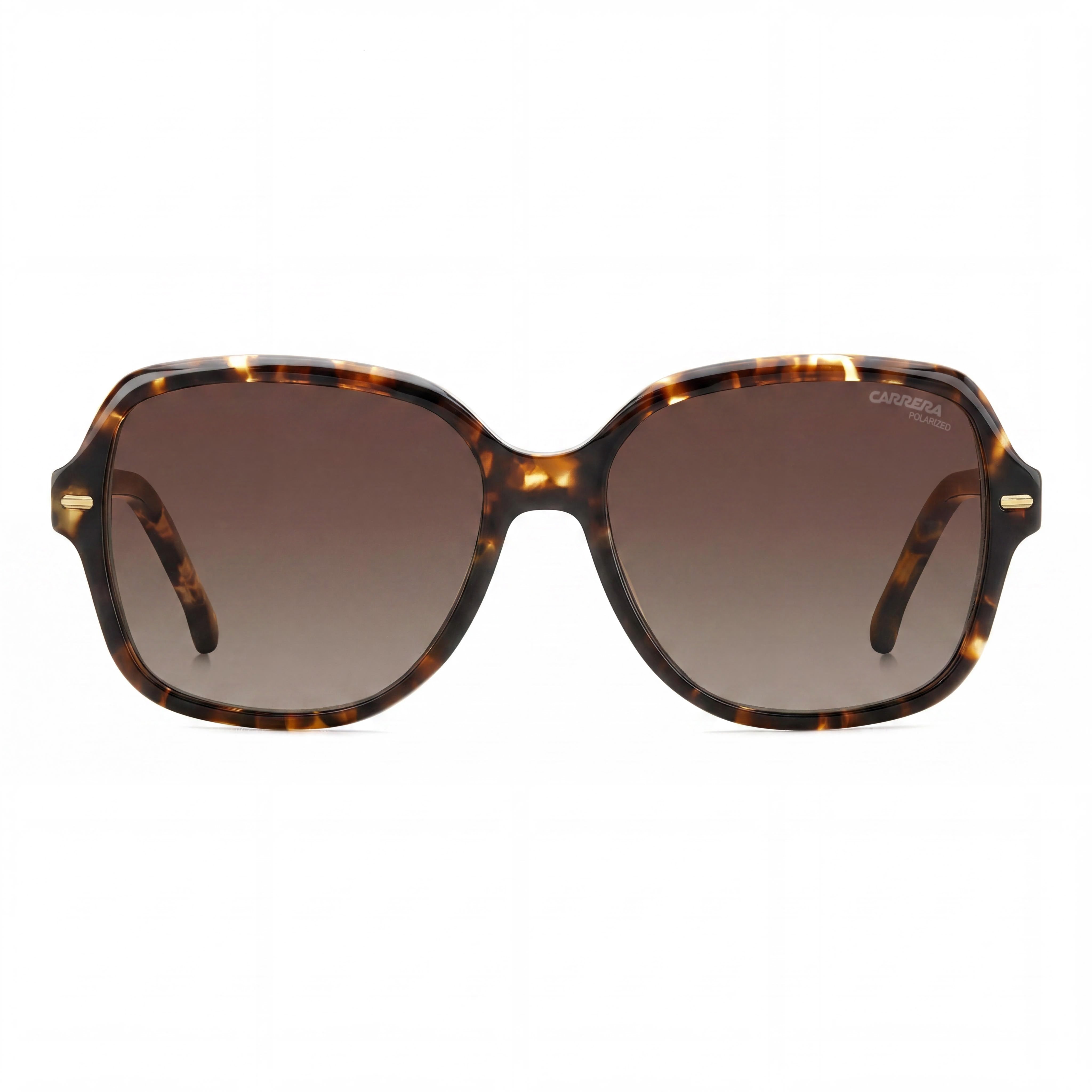 Carrera Classic Women’s Havana Brown Plastic Brown Shaded Polarized Polycarbonate UV Protection 55mm Sunglasses, Photo 2