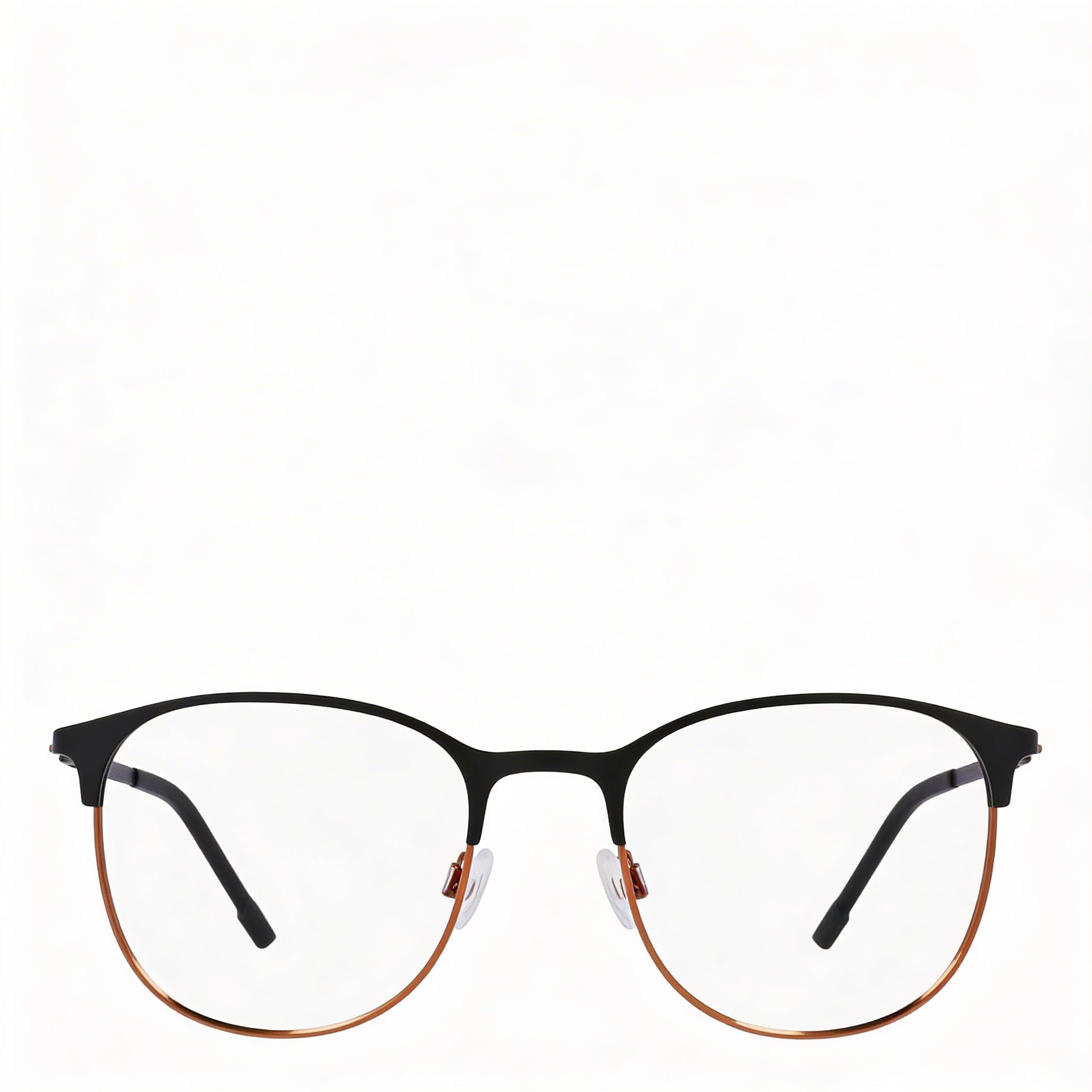 Gafas Flexon Casual Unisex de Titanio con Lentes Transparentes de Demostración, Aptas para Receta, Negro Mate 30-130-80, Photo 1