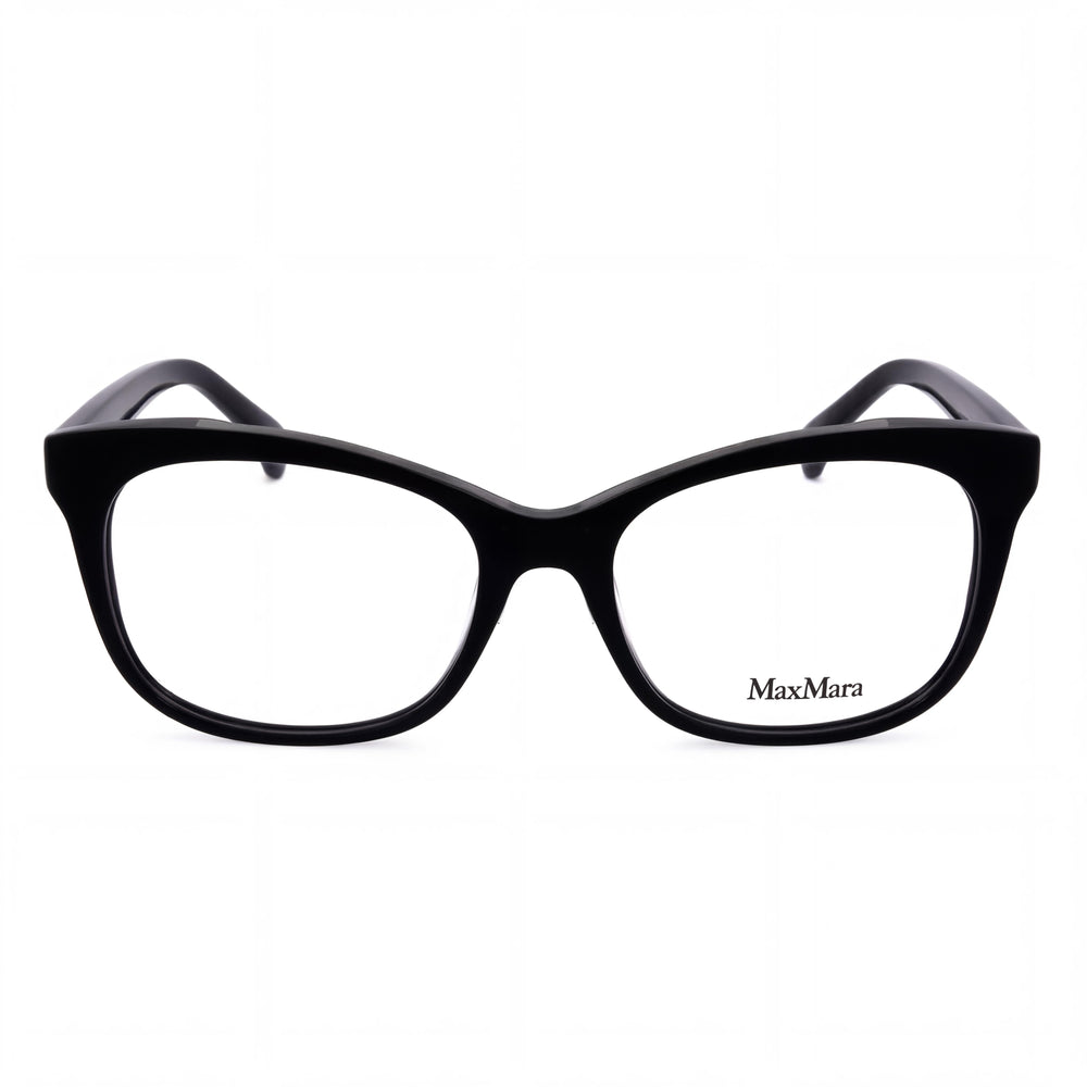 MaxMara Mm5094 Men's Shiny Black Plastic Frame Polycarbonate Eyewear Lens Width 52mm