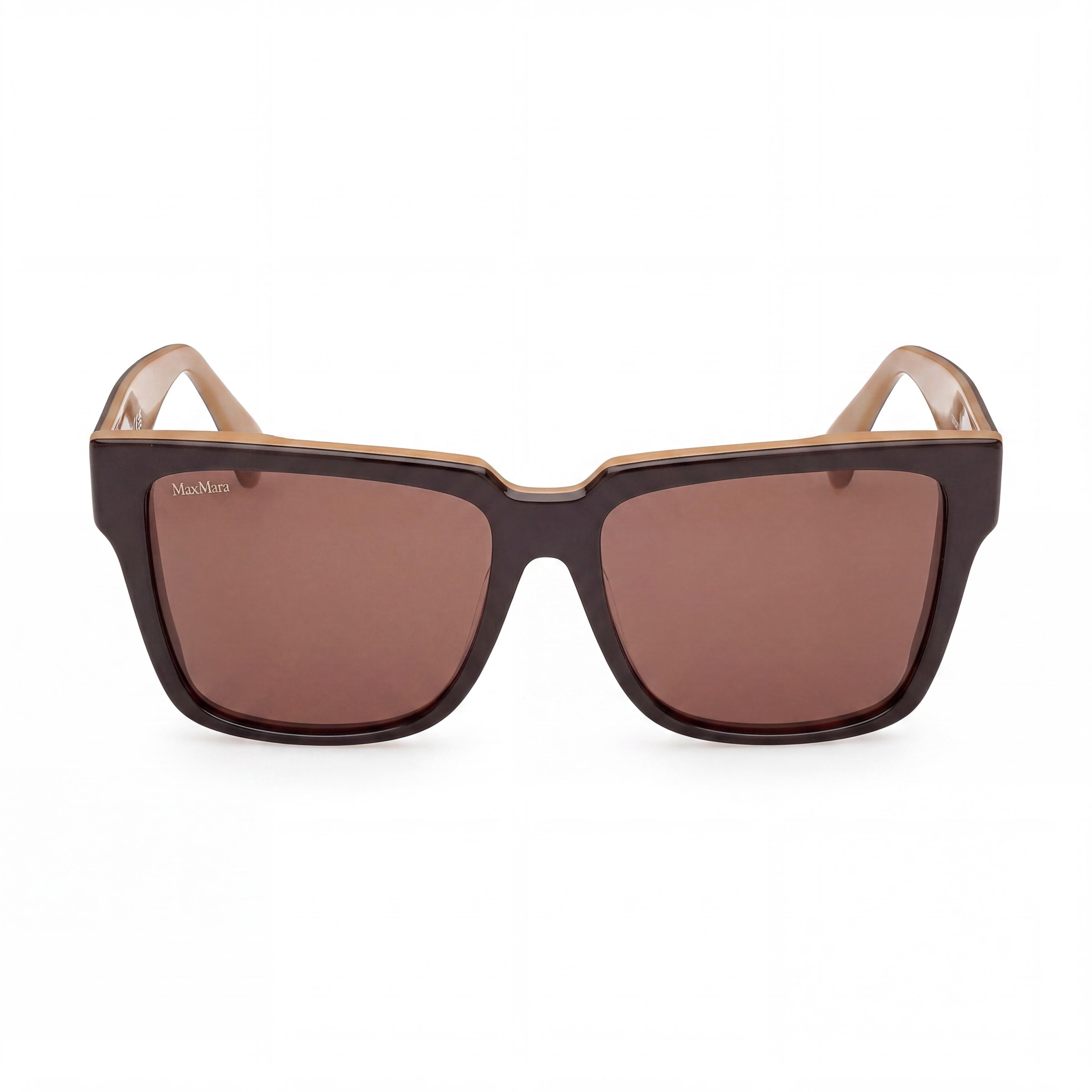 MaxMara MM0078 Women's Dark Brown Frame Dark Brown Lens Sunglasses, Lens 57mm, Bridge 16mm, Temple 140mm, Photo 2
