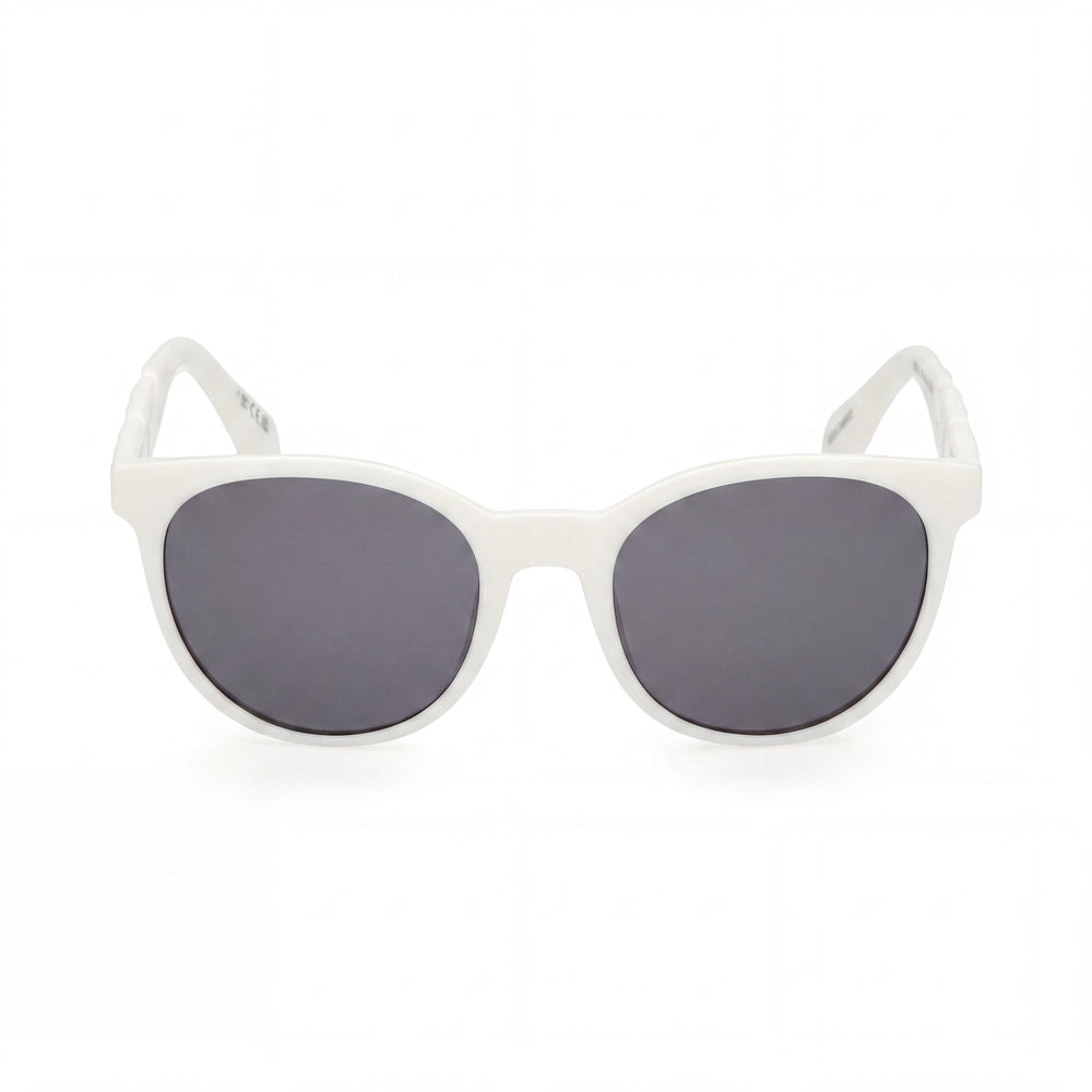 adidas Unisex UV Protective Sunglasses, White Smoke Plastic Frame, 53mm Lens Width