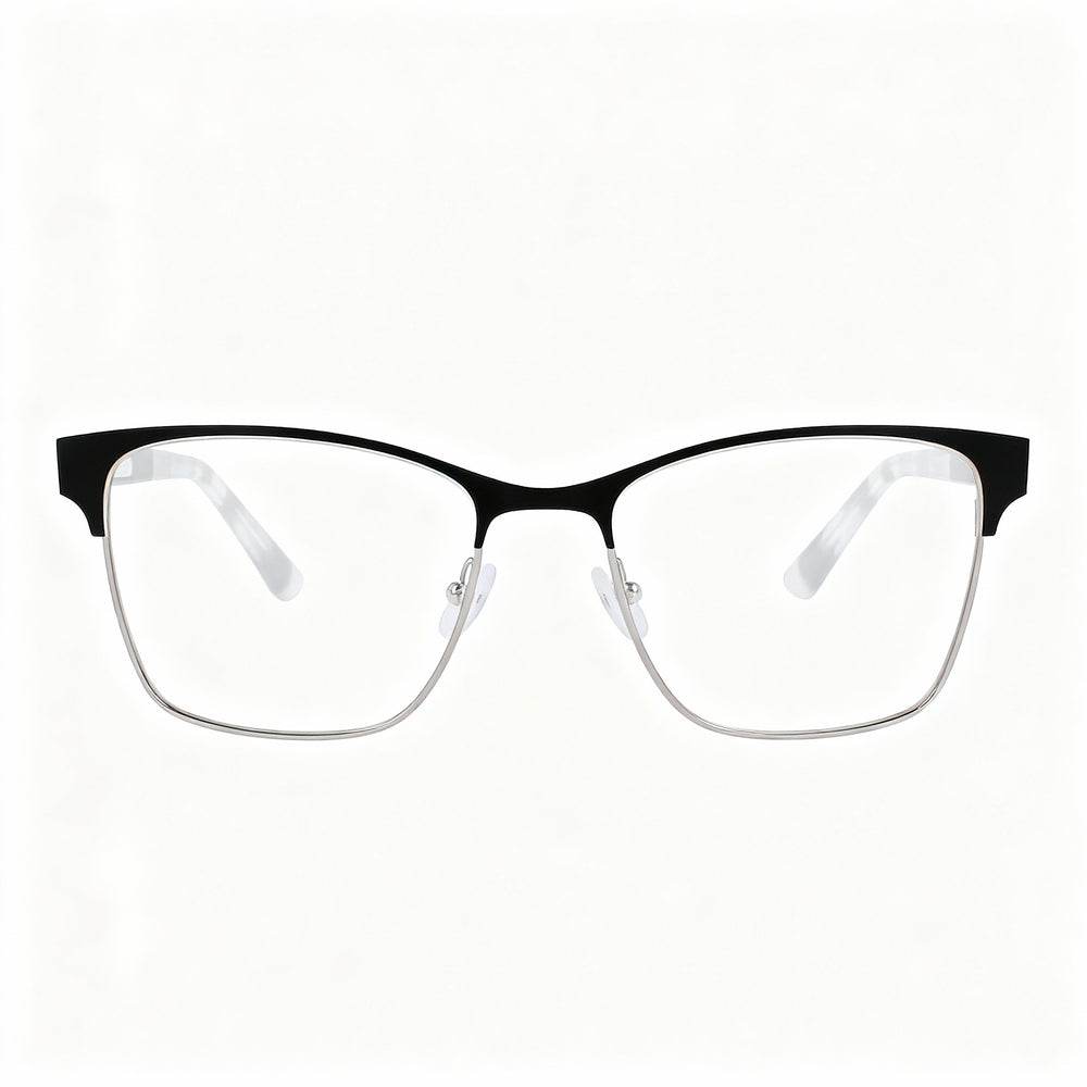 Gafas graduadas rectangulares Calvin Klein Ck23107 para mujer, de metal negro, con montura completa, talla 52-17-140