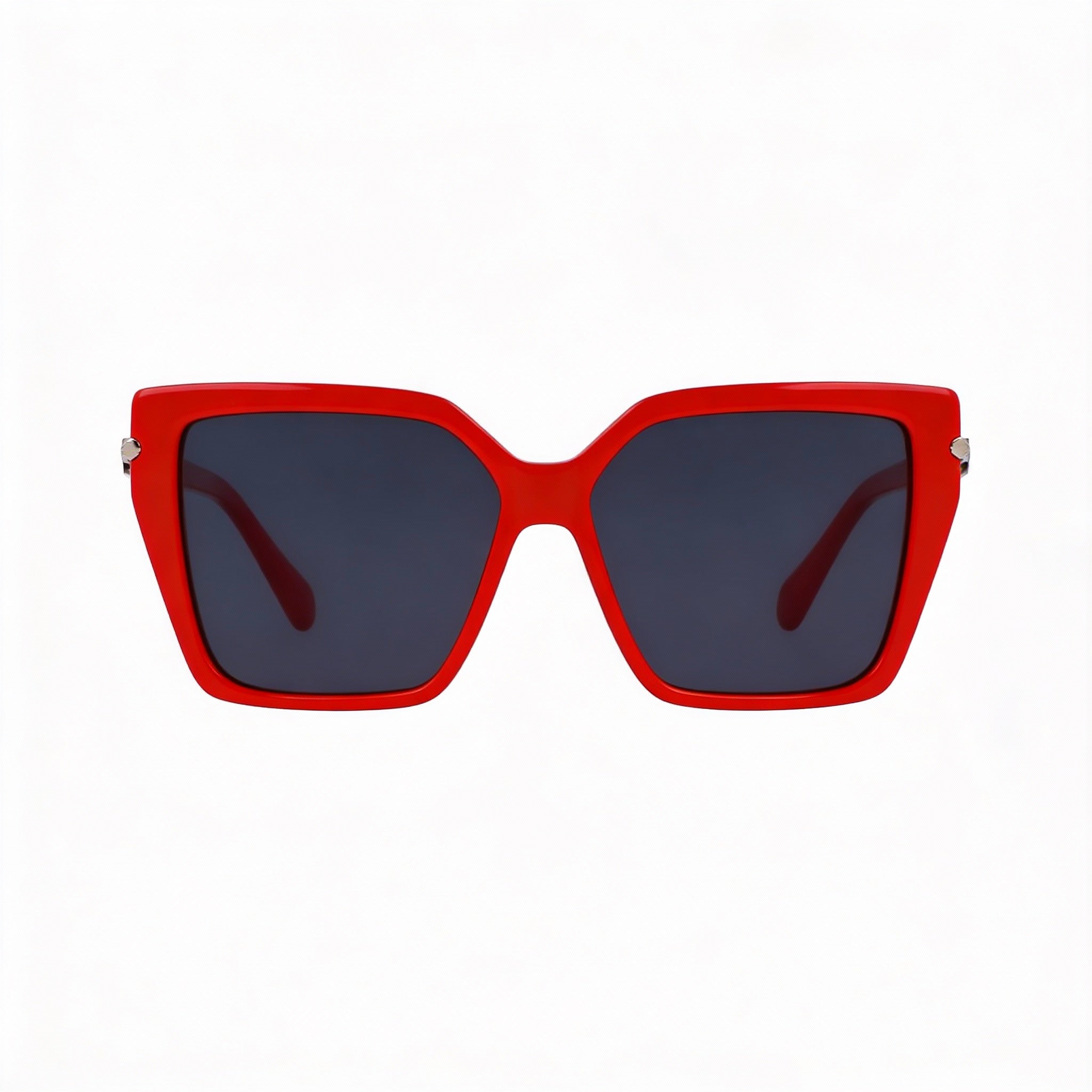 Salvatore Ferragamo Sf1106s Unisex Red Acetate Frame Polycarbonate Lens UV Protection Sunglasses 57mm