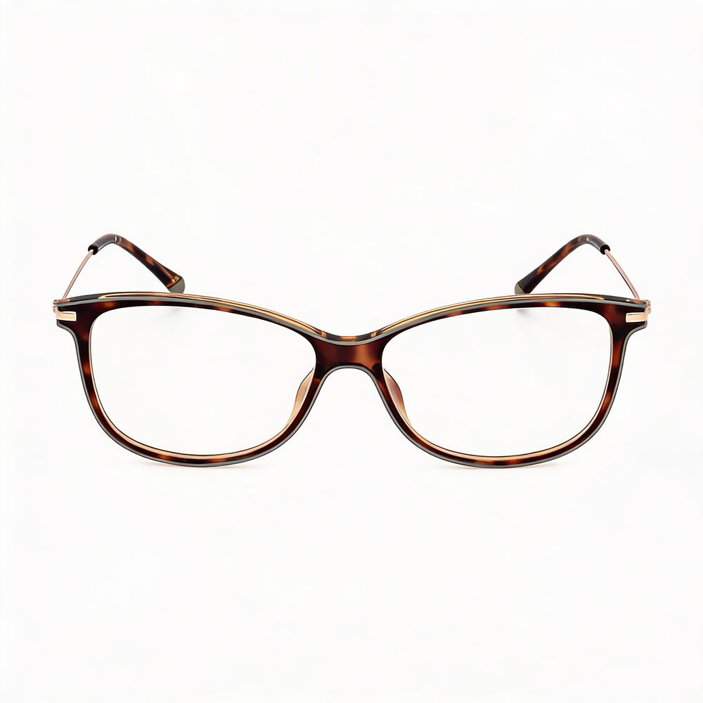 Gafas de sol Polaroid PLD D416 para mujer, rectangulares, Havana, con montura PROPIONISED y lentes de policarbonato, 54 mm