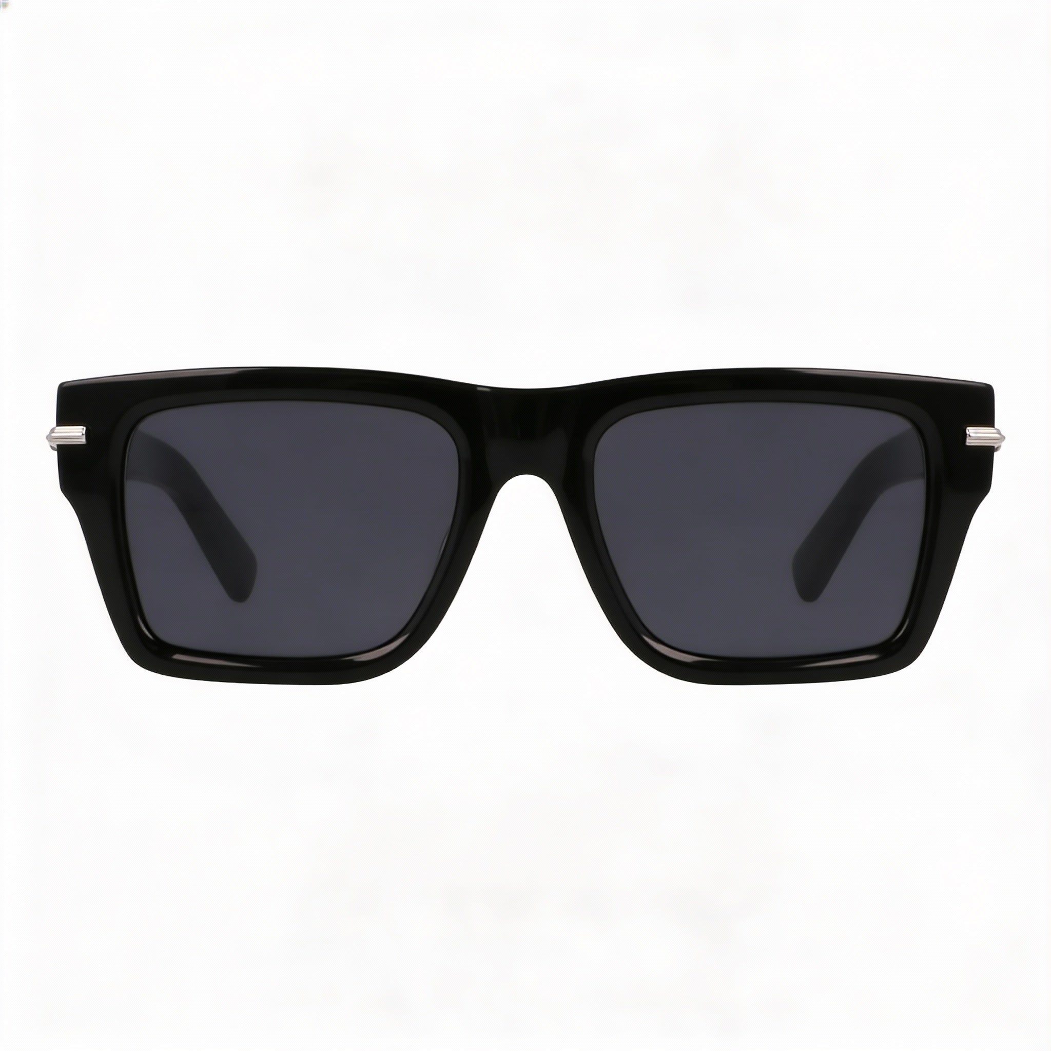 Ferragamo Sf2033s Unisex Black Stainless Steel UV 400 Non-Polarized Sunglasses 53mm