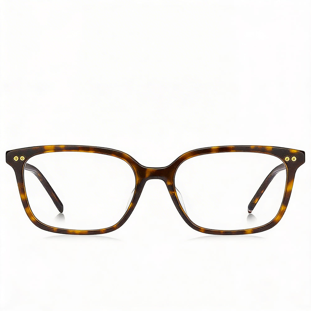 Tommy Hilfiger Gafas Modernas Unisex, Montura de Acetato Habana, Lentes de Policarbonato, 56 mm de Ancho de Lente, 18 mm de Puente