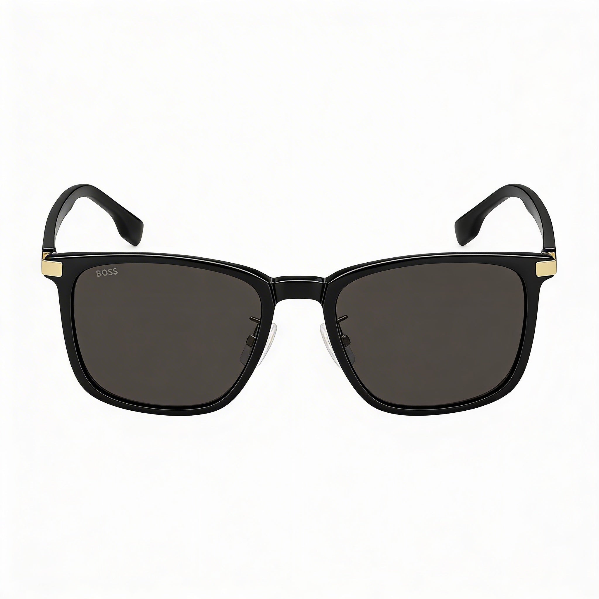 Gafas de sol unisex Hugo Boss Boss 1406/F/Sk de acetato, color negro, dorado y gris, con protección UV, 57 mm, Photo 2