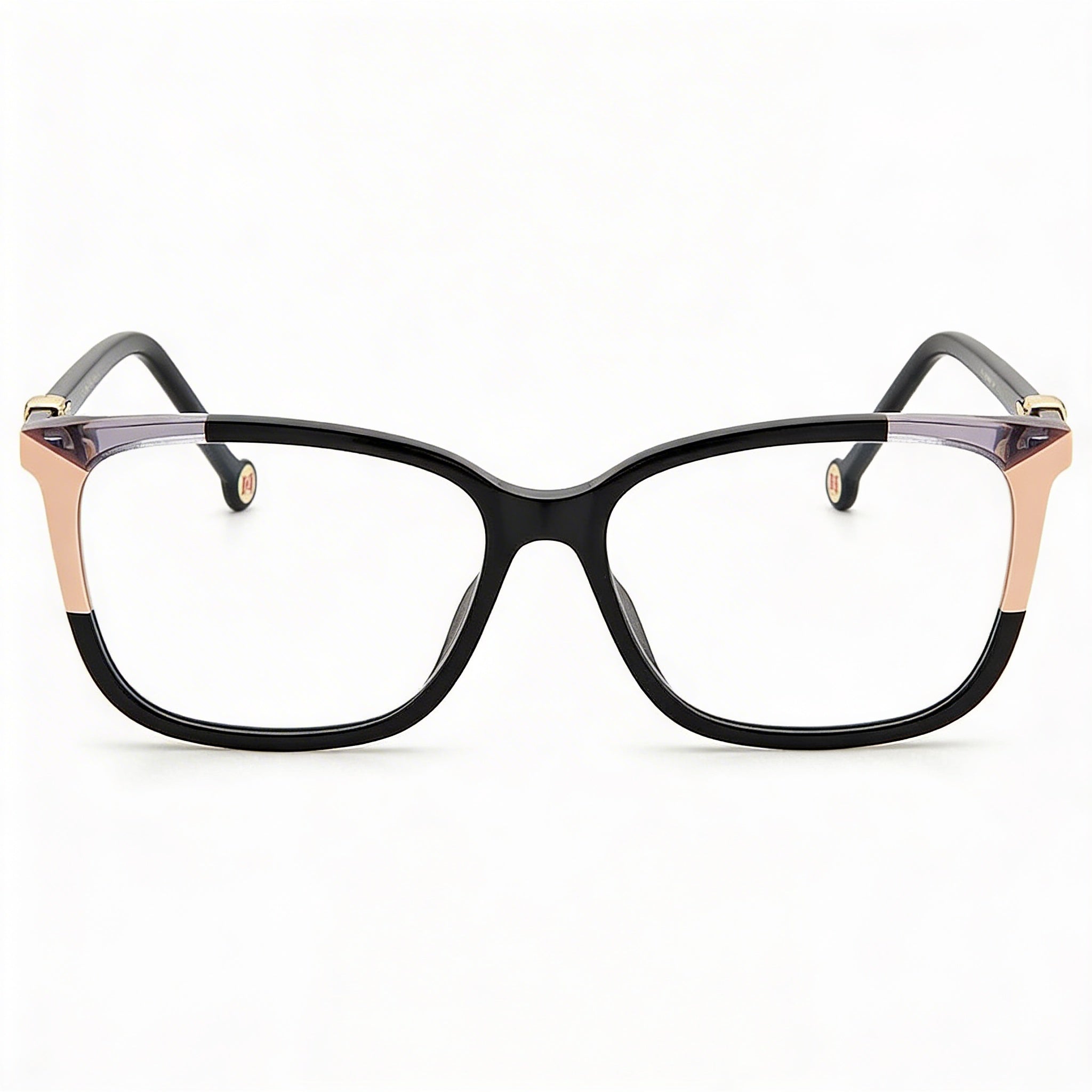 Carolina Herrera CH 0055 Women's Acetate Frame Polarized Black Nude Polycarbonate Lens Sunglasses with Case 54mm