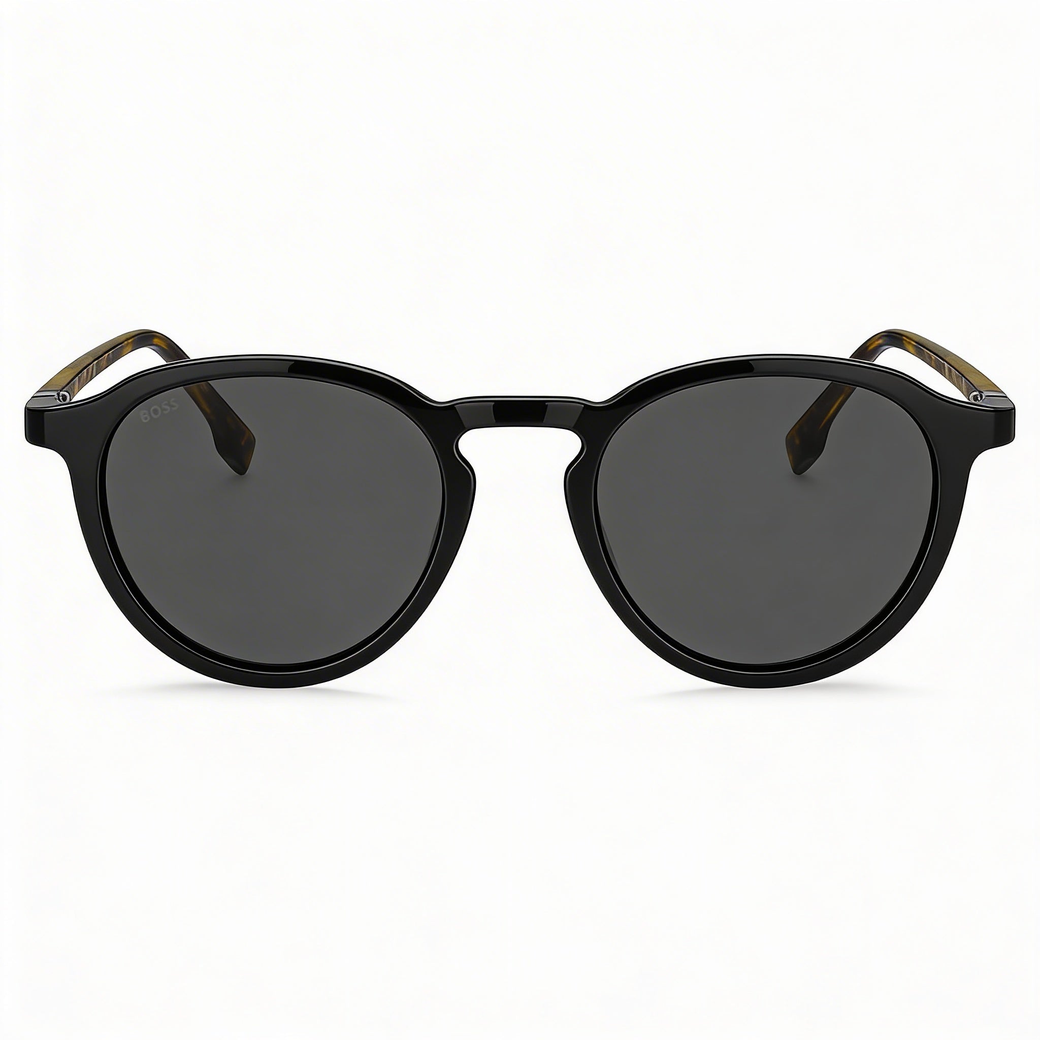 HUGO BOSS Men's BOSS 1491/S Black Havana Grey Non-Polarized Polyamide 100% UV Protection Sunglasses 51-21-145, Photo 2