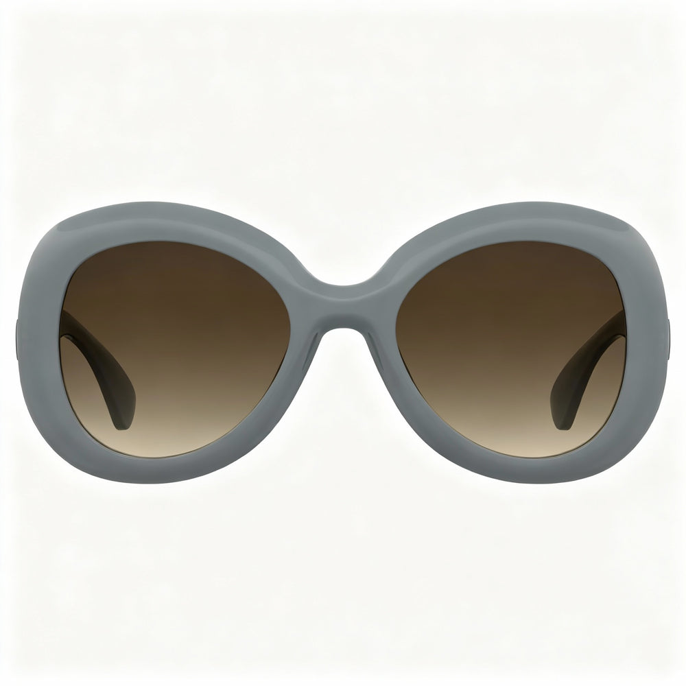 Gafas de sol Moschino MOS162/S para mujer, estilo casual, de propionato de celulosa, sin polarizar, con montura negra y lentes en gris oscuro, 54-22-140