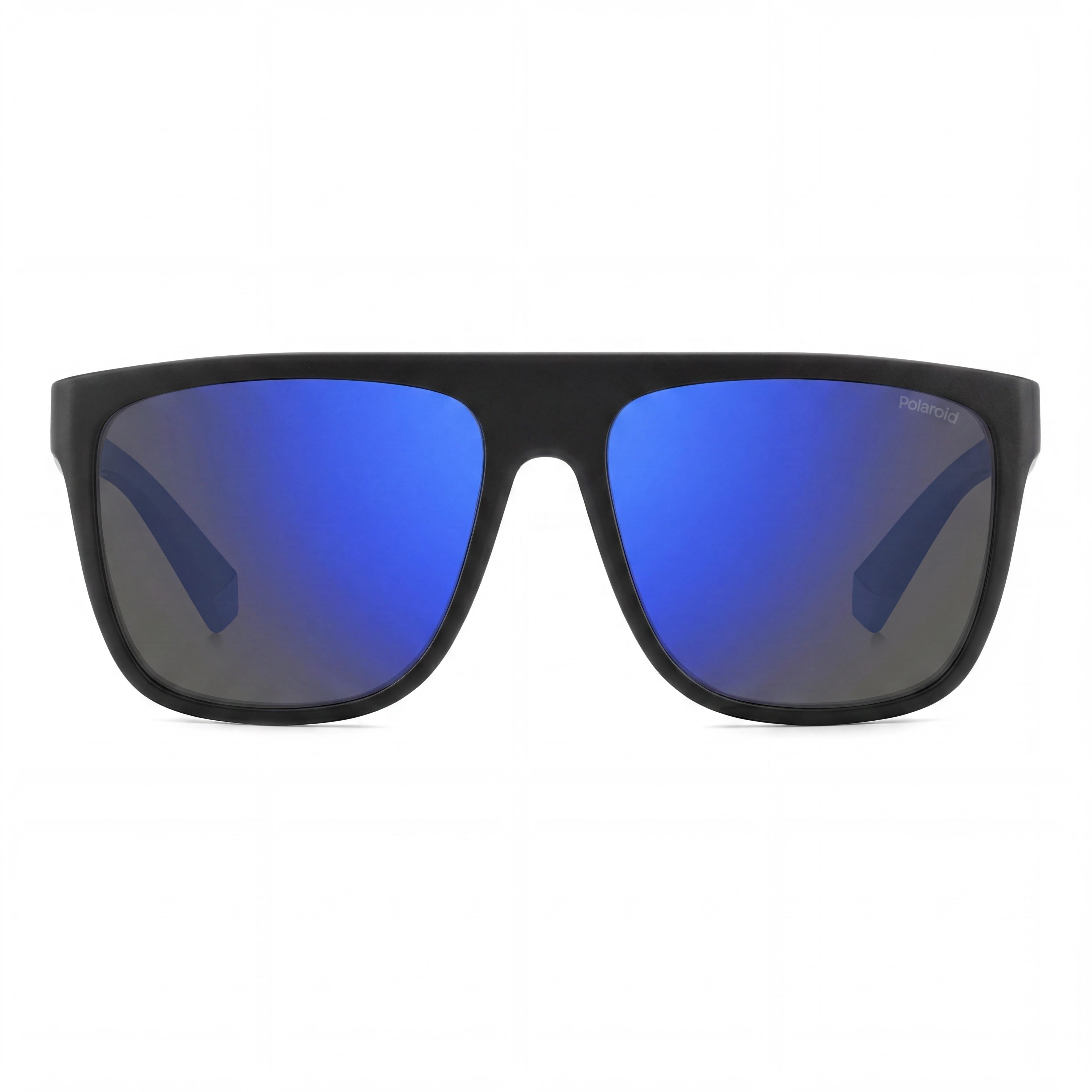 Polaroid Eyewear PLD 2162/S Men's Matte Black Blue Polycarbonate Frame Blue Mirror Polarized UV 400 Sunglasses 56mm, Photo 2