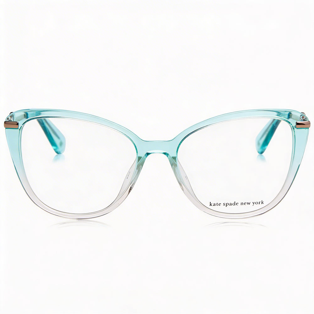 kate spade new york FLAVIA Women's Green Pink Acetate Frame Sunglasses with Polycarbonate Lenses, 51mm