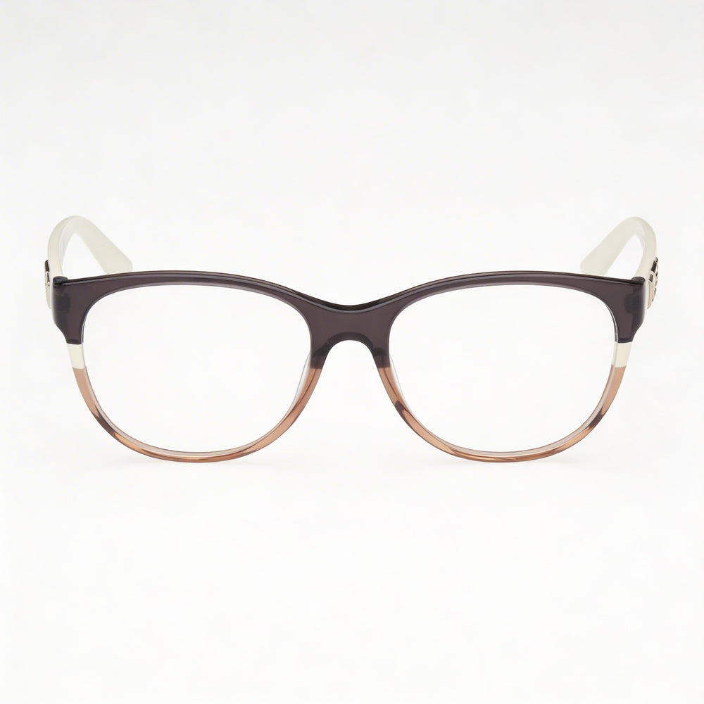 Guess MODERNO Women's Grey Striped Shiny Ivory Plastic Frame Polycarbonate Eyewear 50-17-140mm