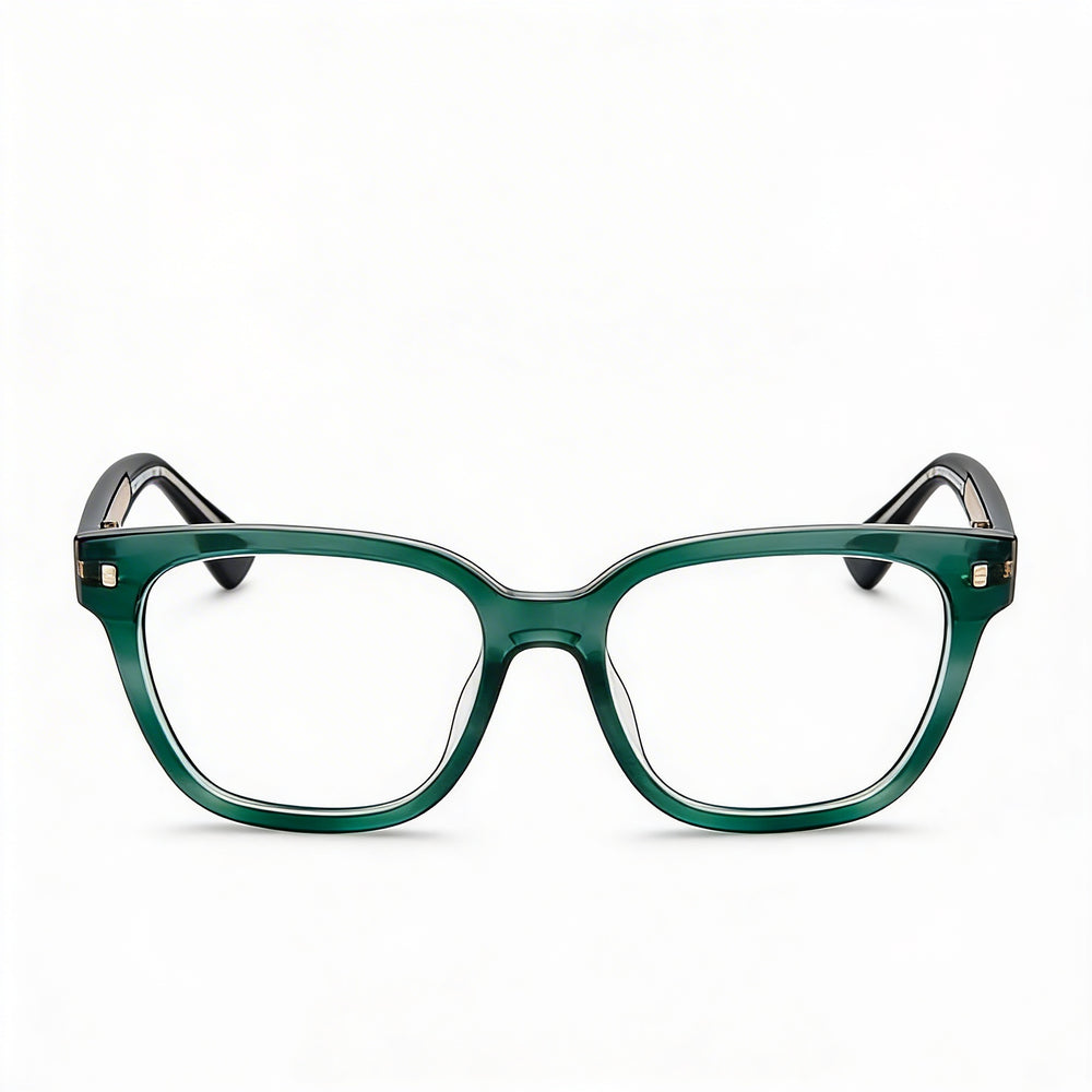 Gafas Dsquared2 D2 0025 de acetato con rayas verde azulado para mujer, ancho de lente de 51 mm, puente de 18 mm, patilla de 145 mm